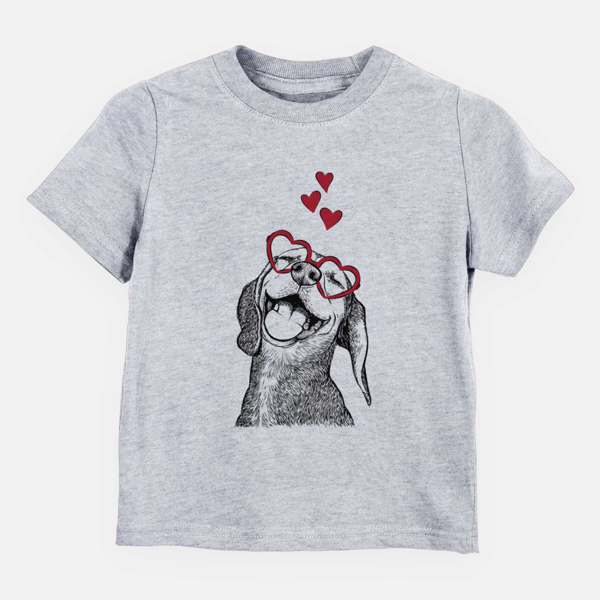 Valentine Belle the Hound Mix - Kids/Youth/Toddler Shirt