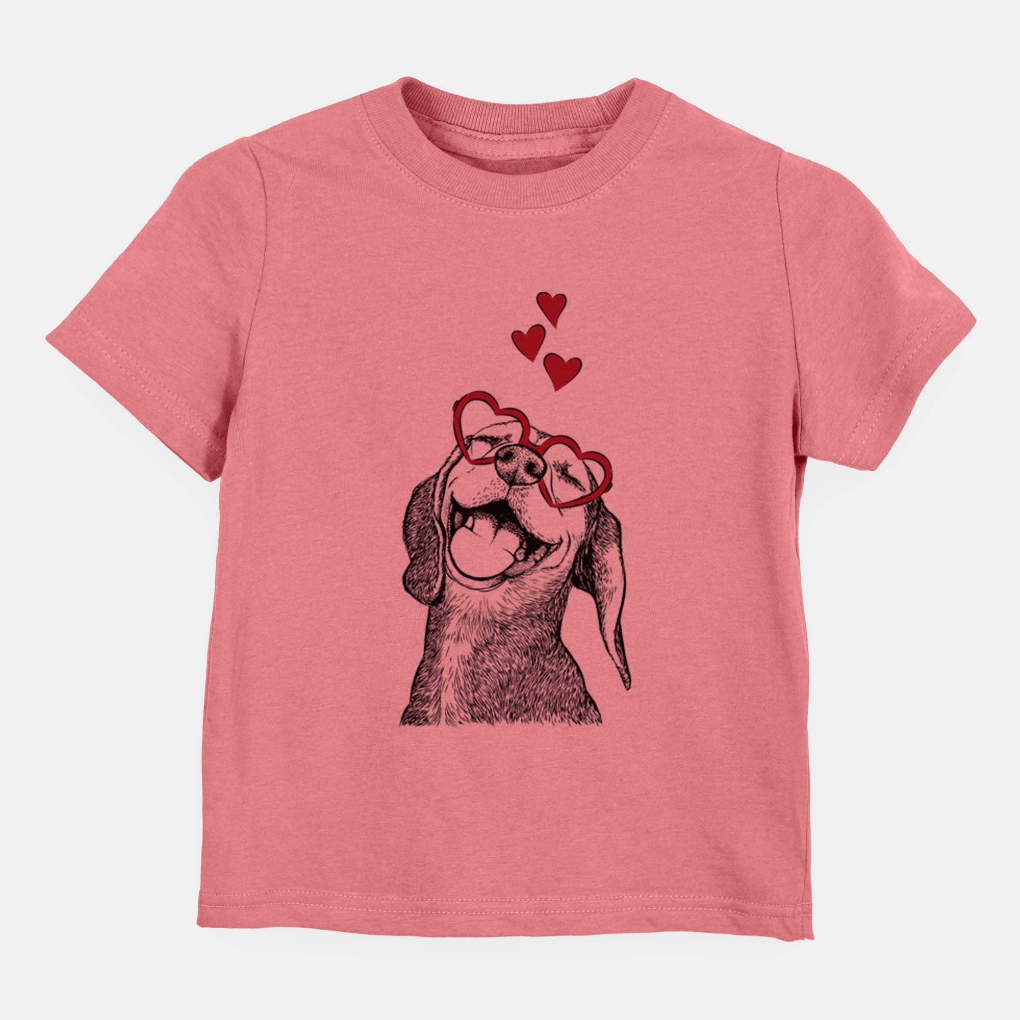 Valentine Belle the Hound Mix - Kids/Youth/Toddler Shirt