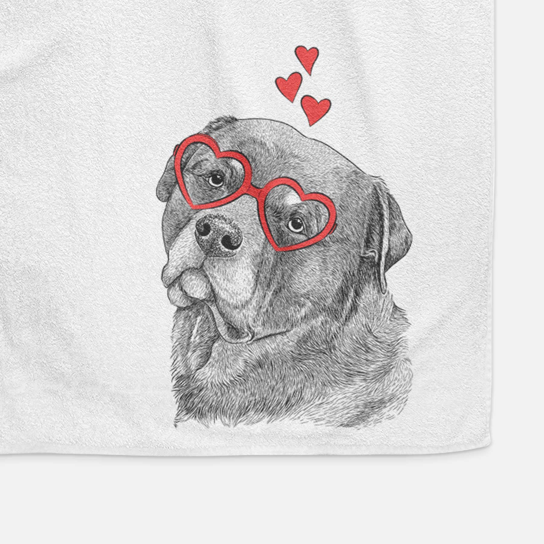 Bender the Rottweiler Decorative Hand Towel