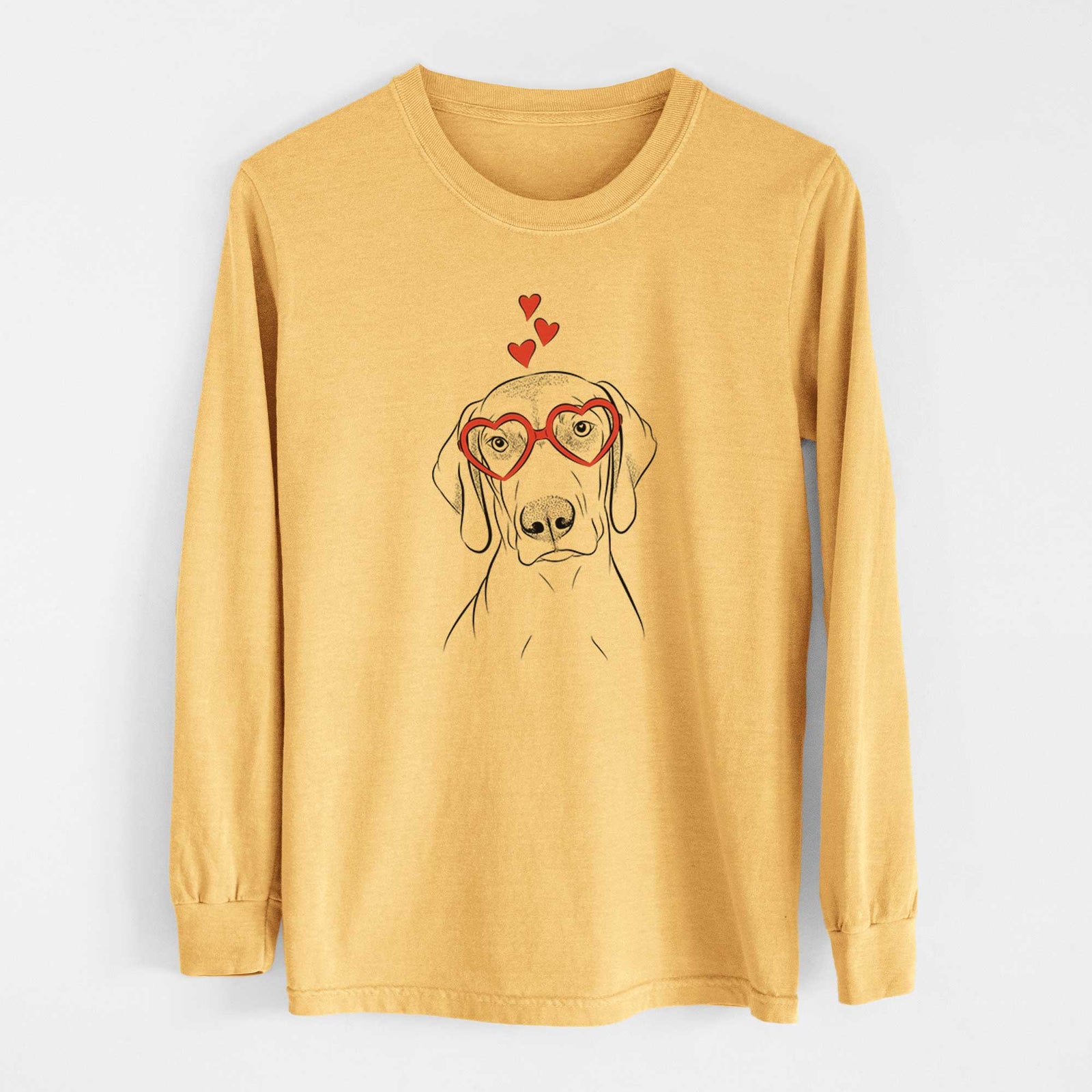 Valentine Benelli the Vizsla - Heavyweight 100% Cotton Long Sleeve