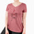 Valentine Benelli the Vizsla - Women's V-neck Shirt