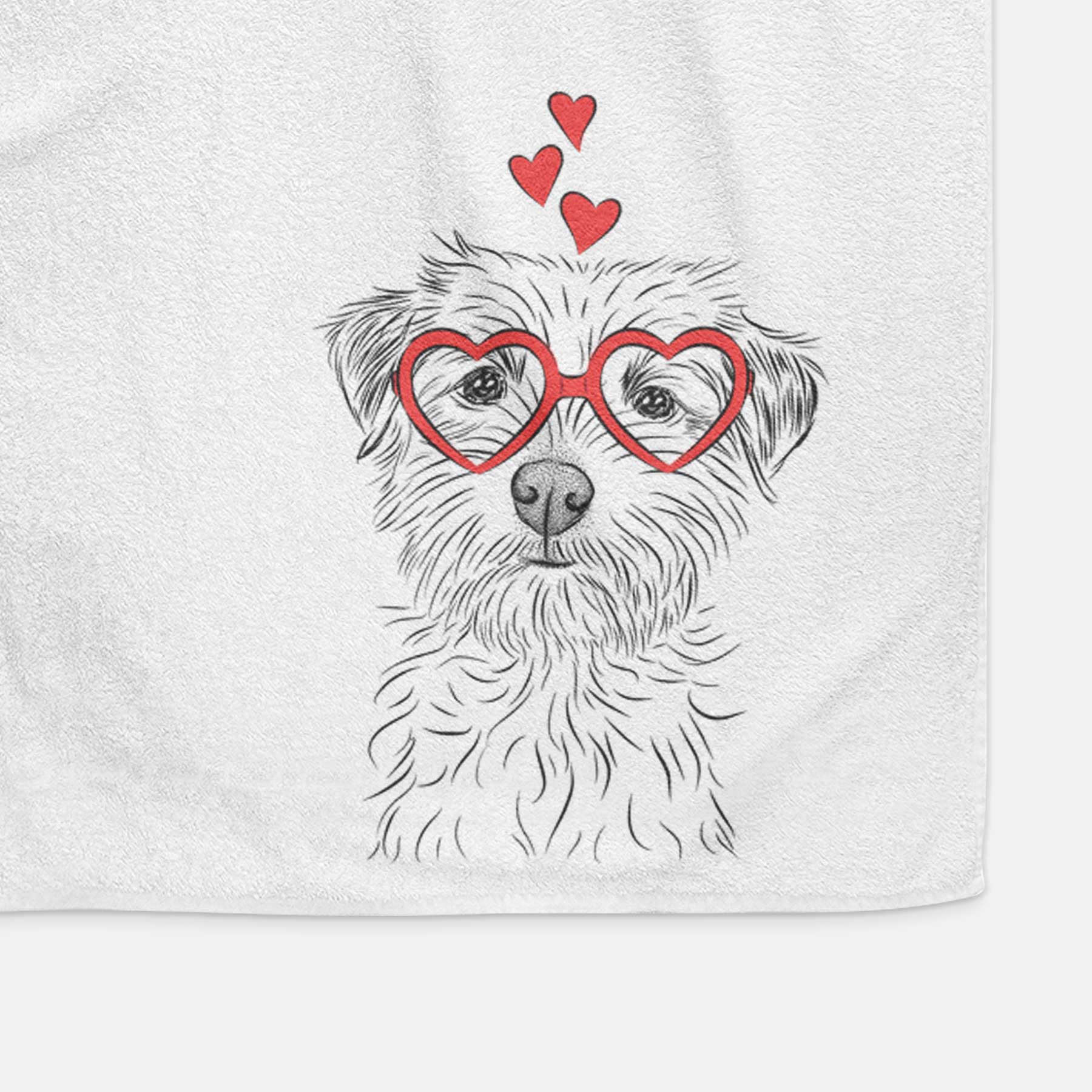 Benjamin the Border Terrier Decorative Hand Towel