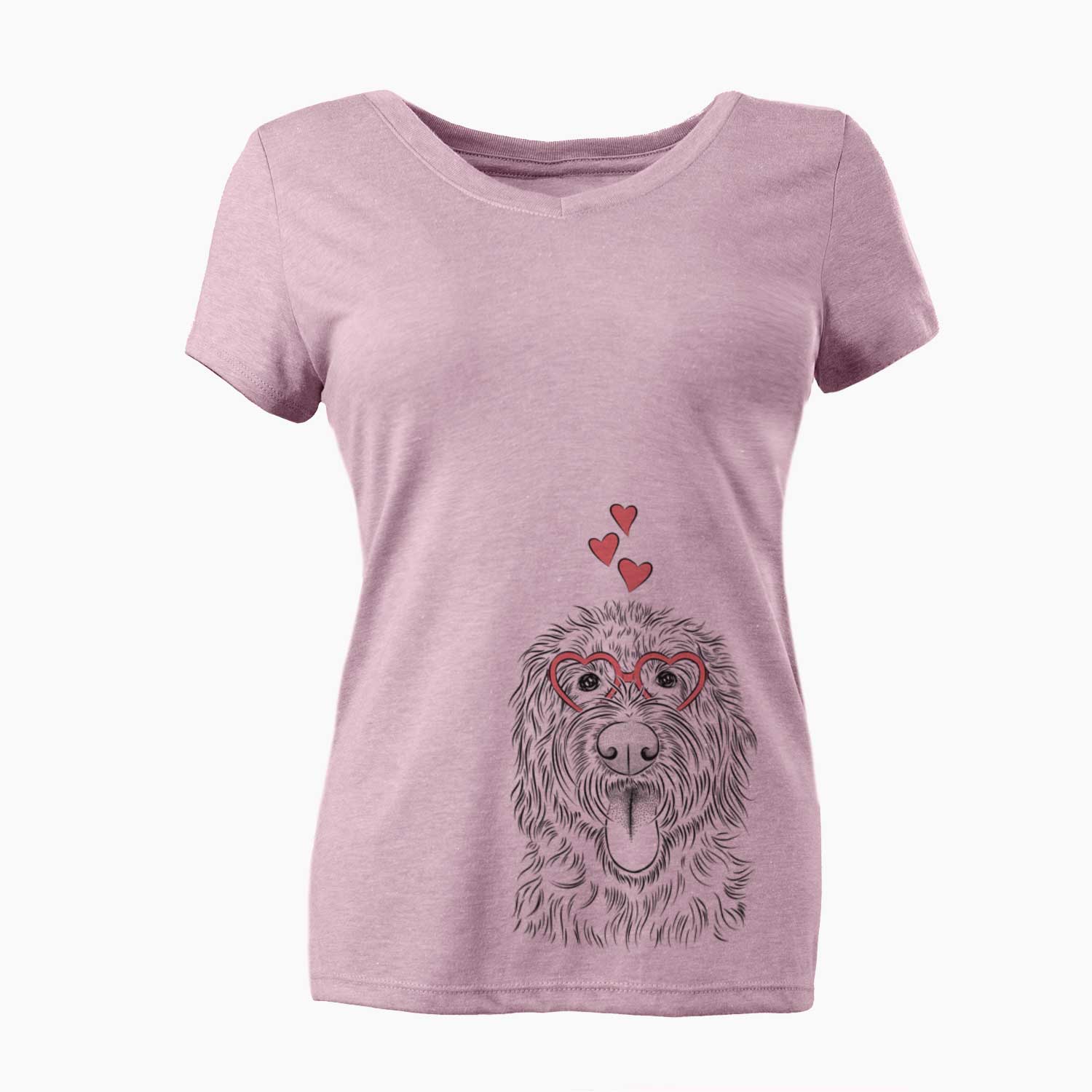 Valentine Bennett the Doodle - Women's V-neck Shirt