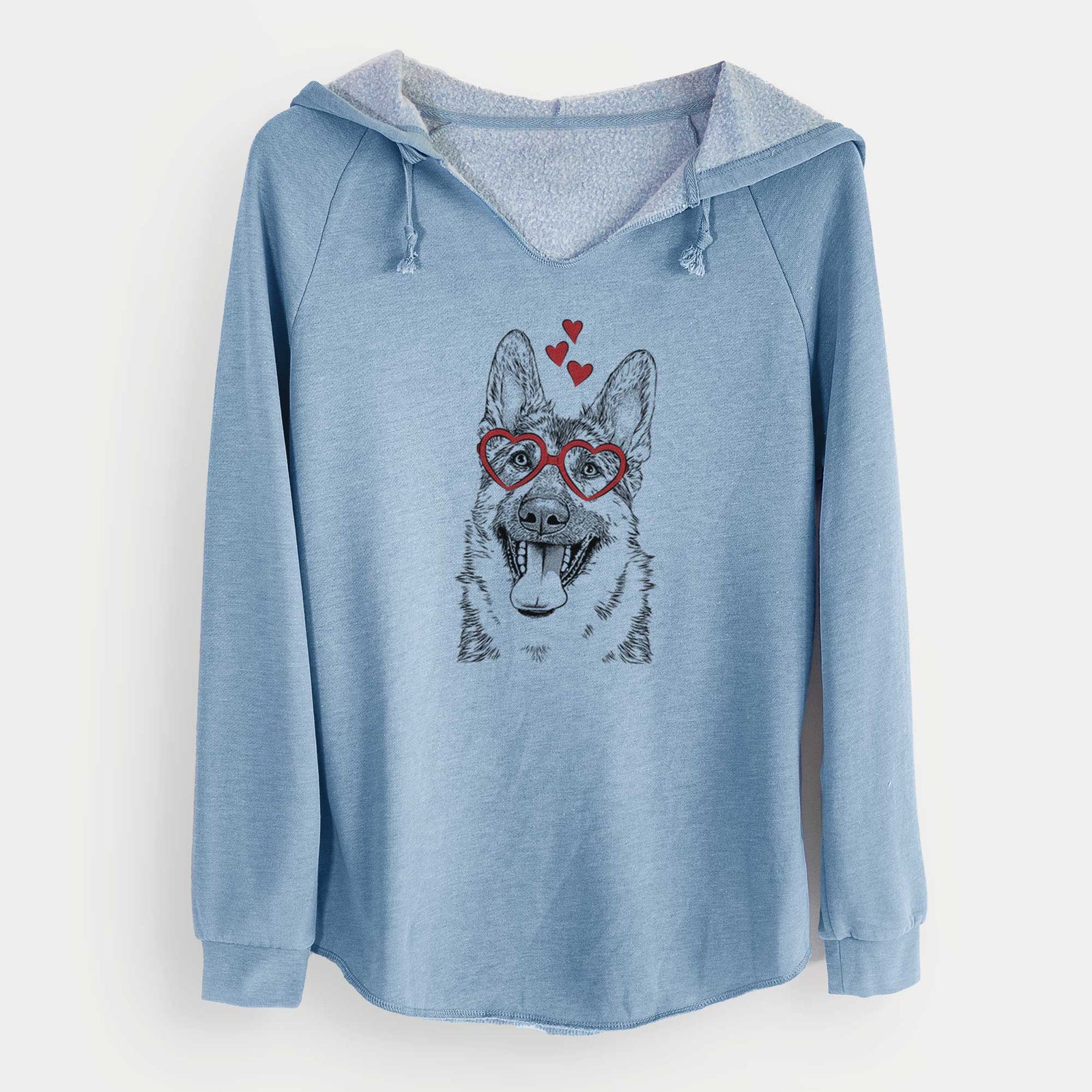 Valentine Benson the German Shepherd - Cali Wave Hooded Sweatshirt