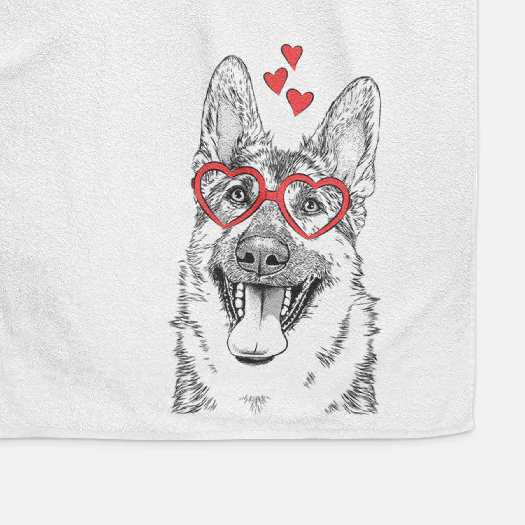 Benson the German Shepherd Decorative Hand Towel