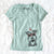 Valentine Bernadette the Mini Schnauzer - Women's V-neck Shirt