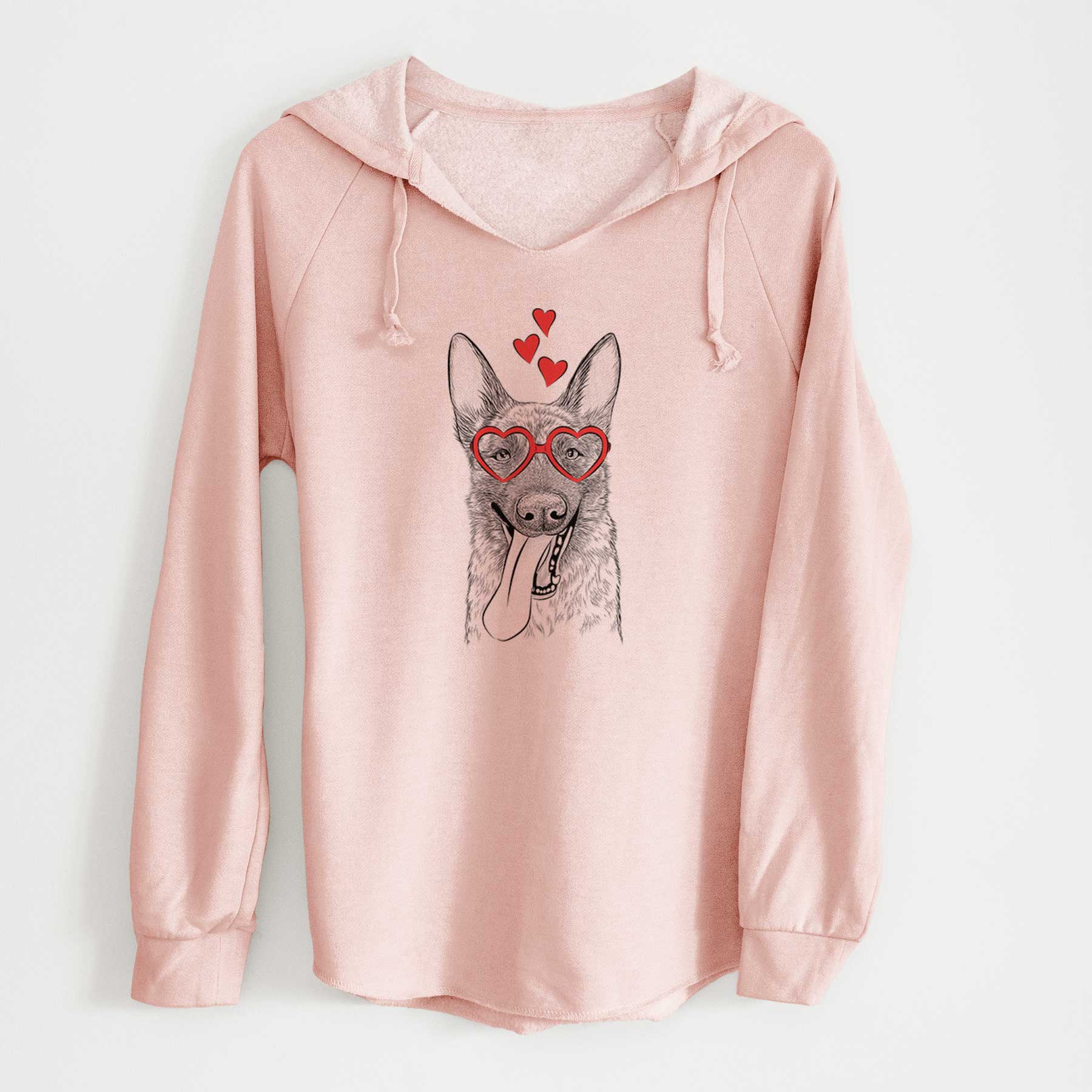 Valentine Bessa the Dutch Shepherd - Cali Wave Hooded Sweatshirt