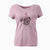 Valentine Big P the English Mastiff - Women's V-neck Shirt