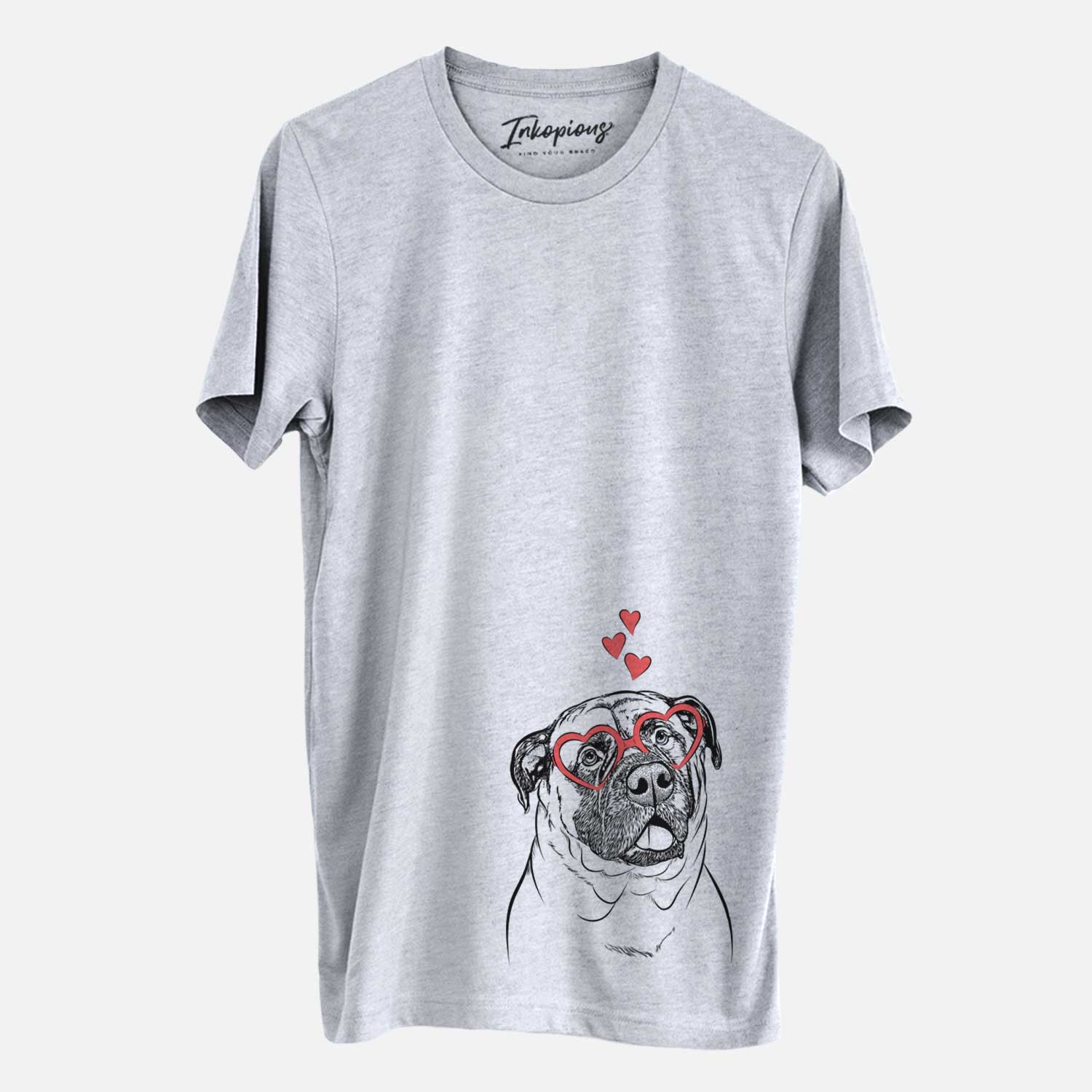 Valentine Big P the English Mastiff - Unisex Crewneck