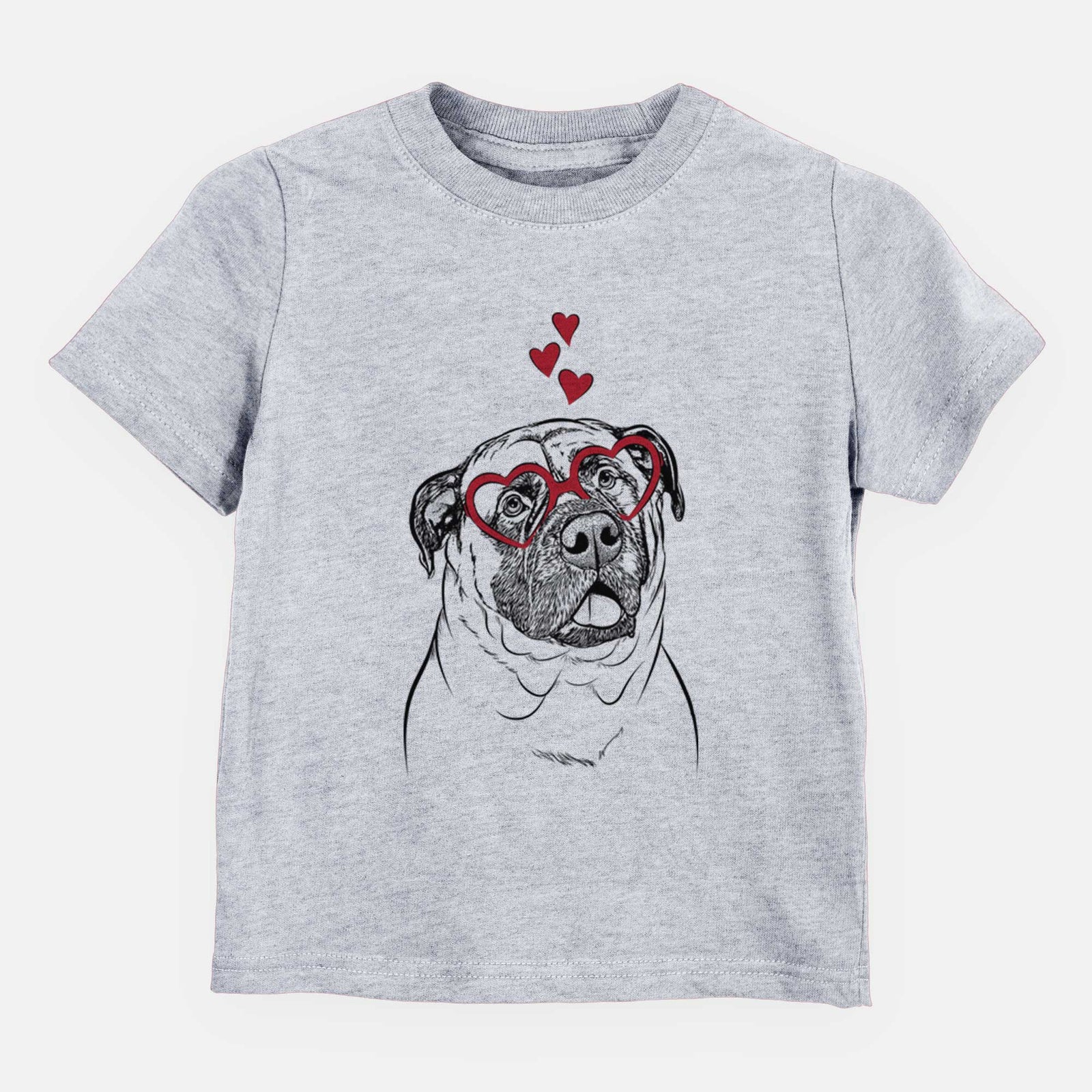 Valentine Big P the English Mastiff - Kids/Youth/Toddler Shirt