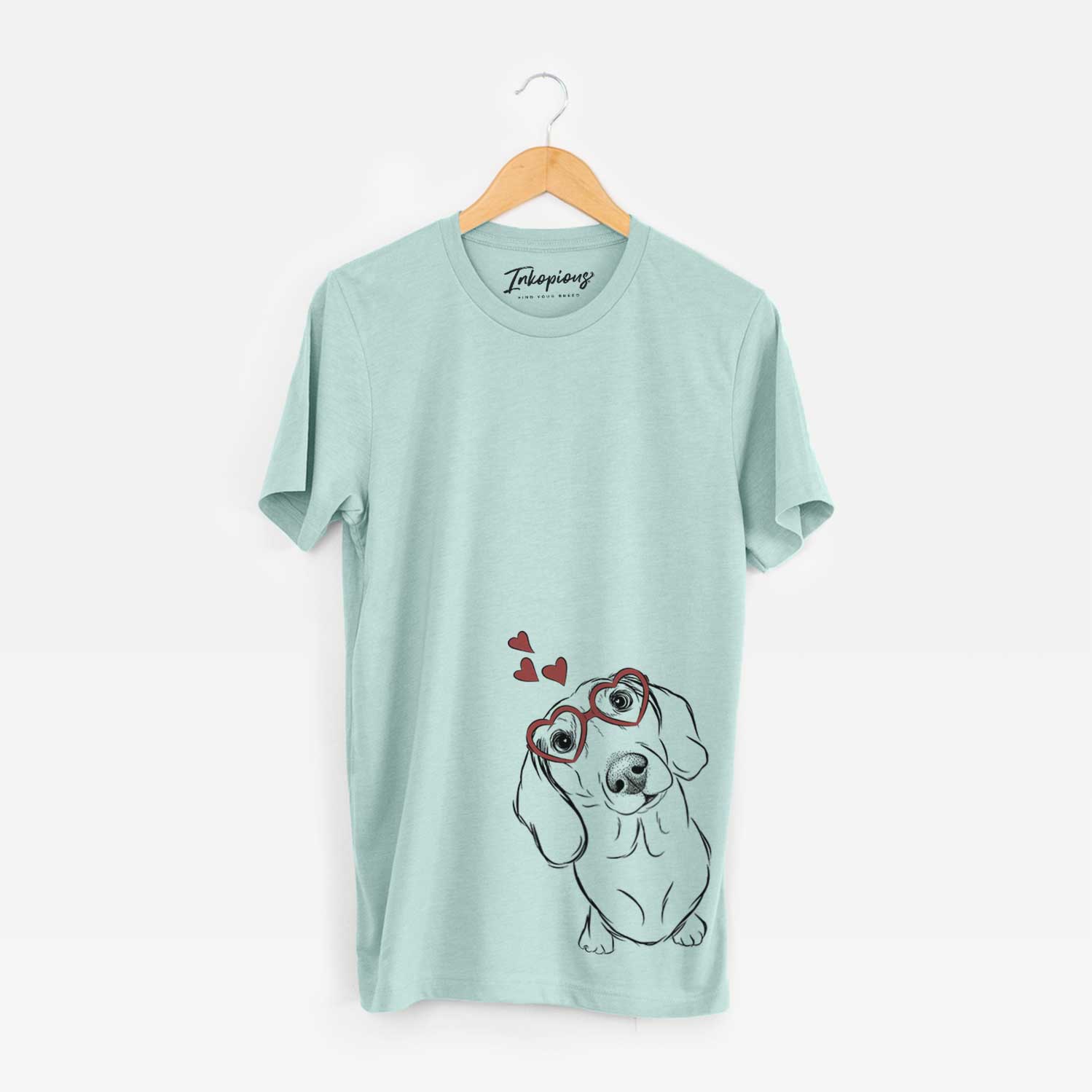 Valentine Bill the Dachshund - Unisex Crewneck