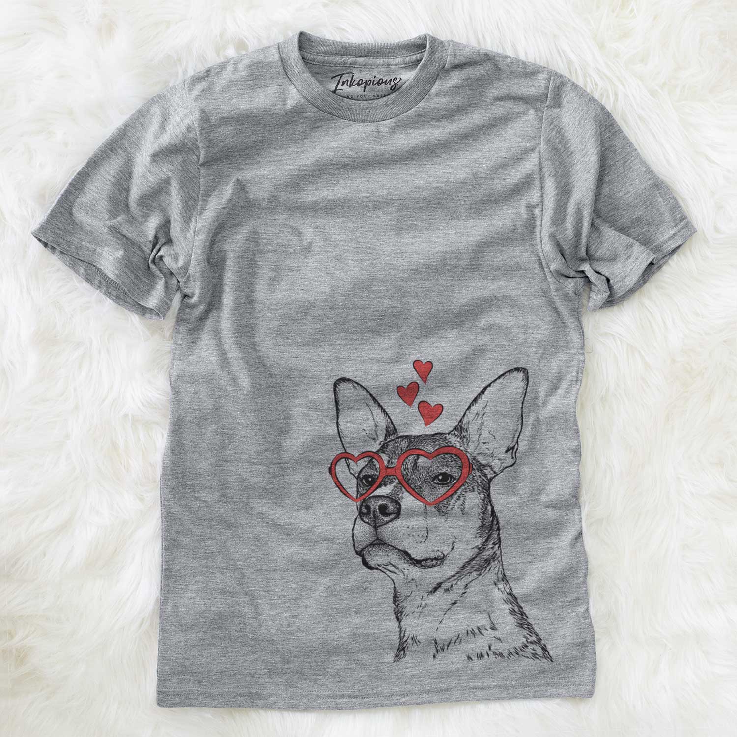 Valentine Bill the Heeler Mix - Unisex Crewneck