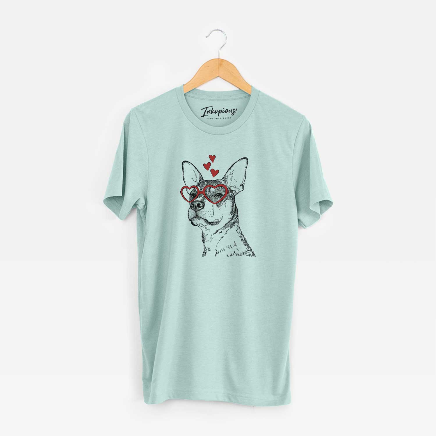 Valentine Bill the Heeler Mix - Unisex Crewneck