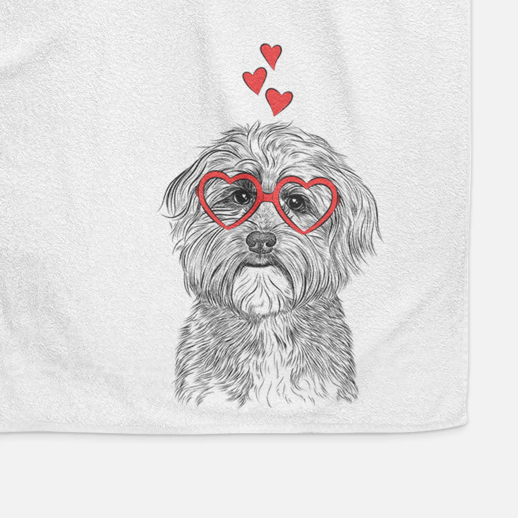 Bingo the Mixed Breed Decorative Hand Towel