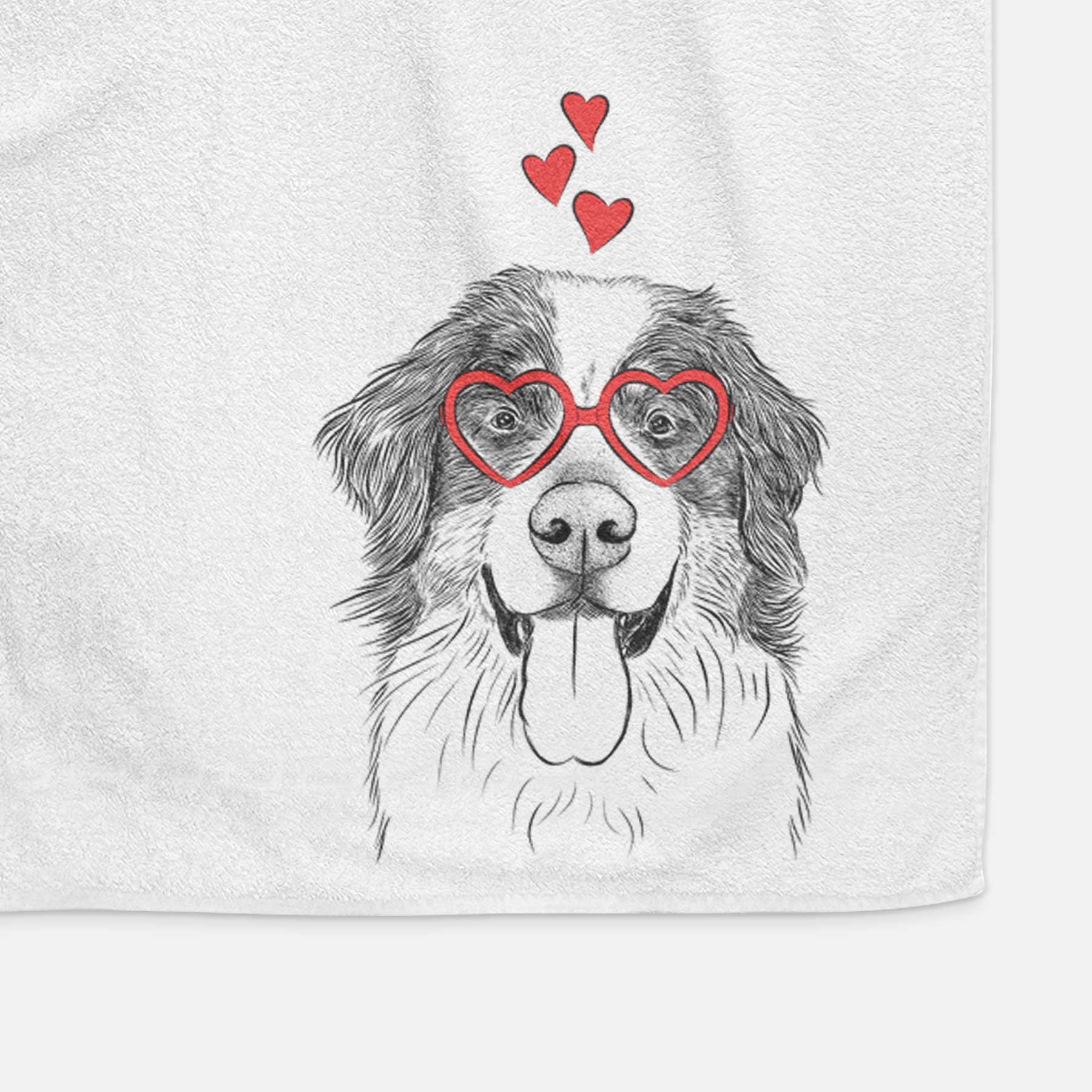 Blaze the Bernese Mountain Dog Decorative Hand Towel