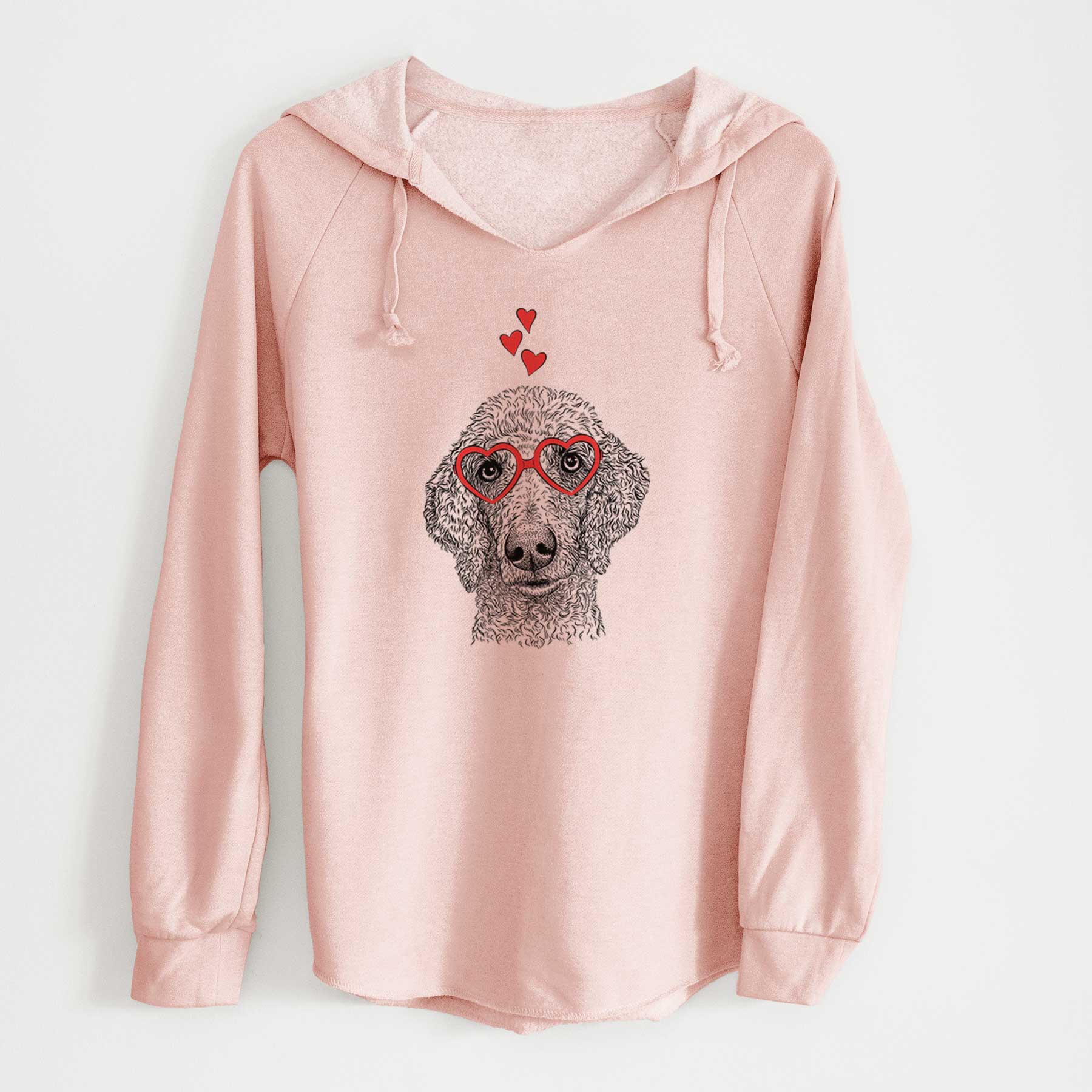 Valentine Blossom the Poodle - Cali Wave Hooded Sweatshirt