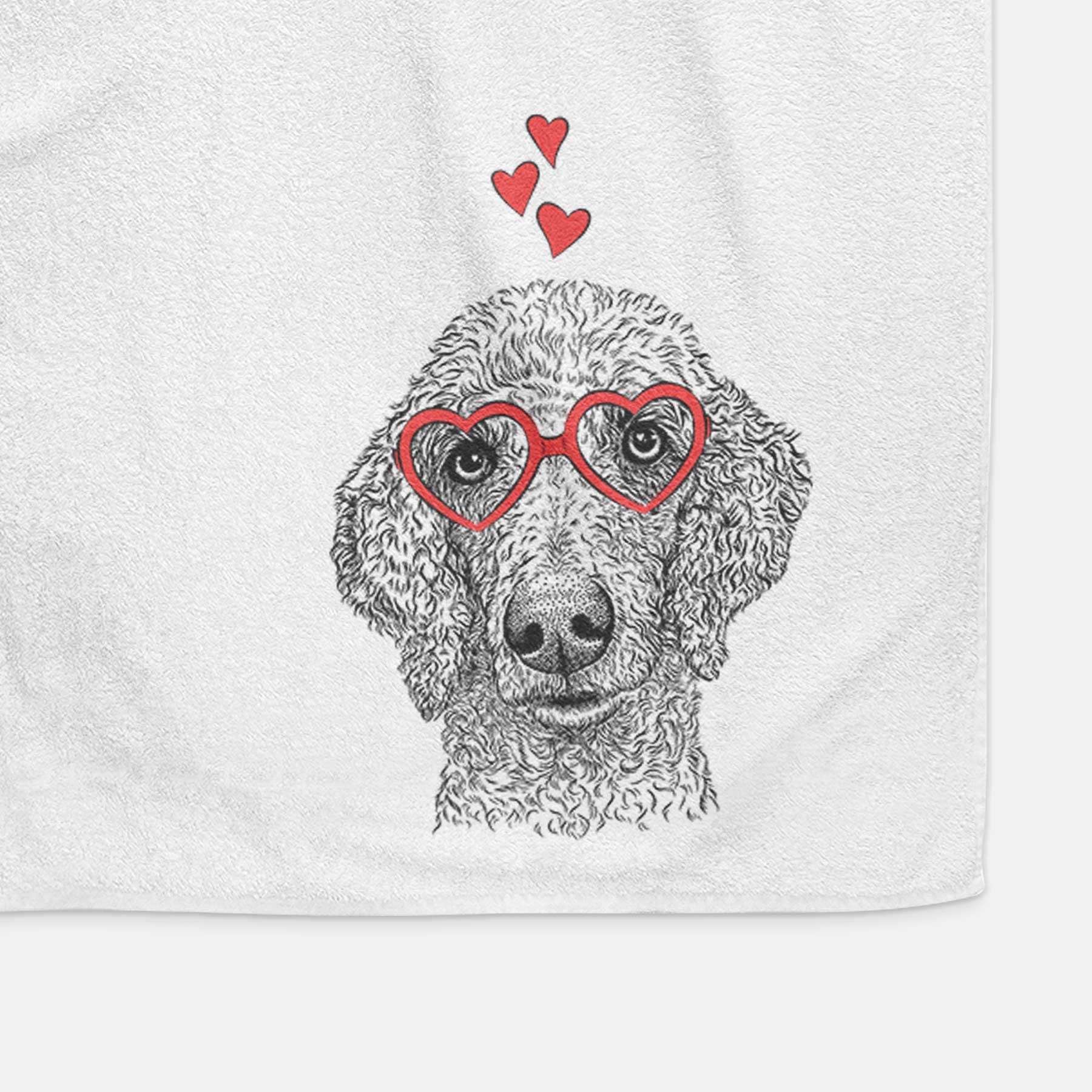 Blossom the Poodle Decorative Hand Towel