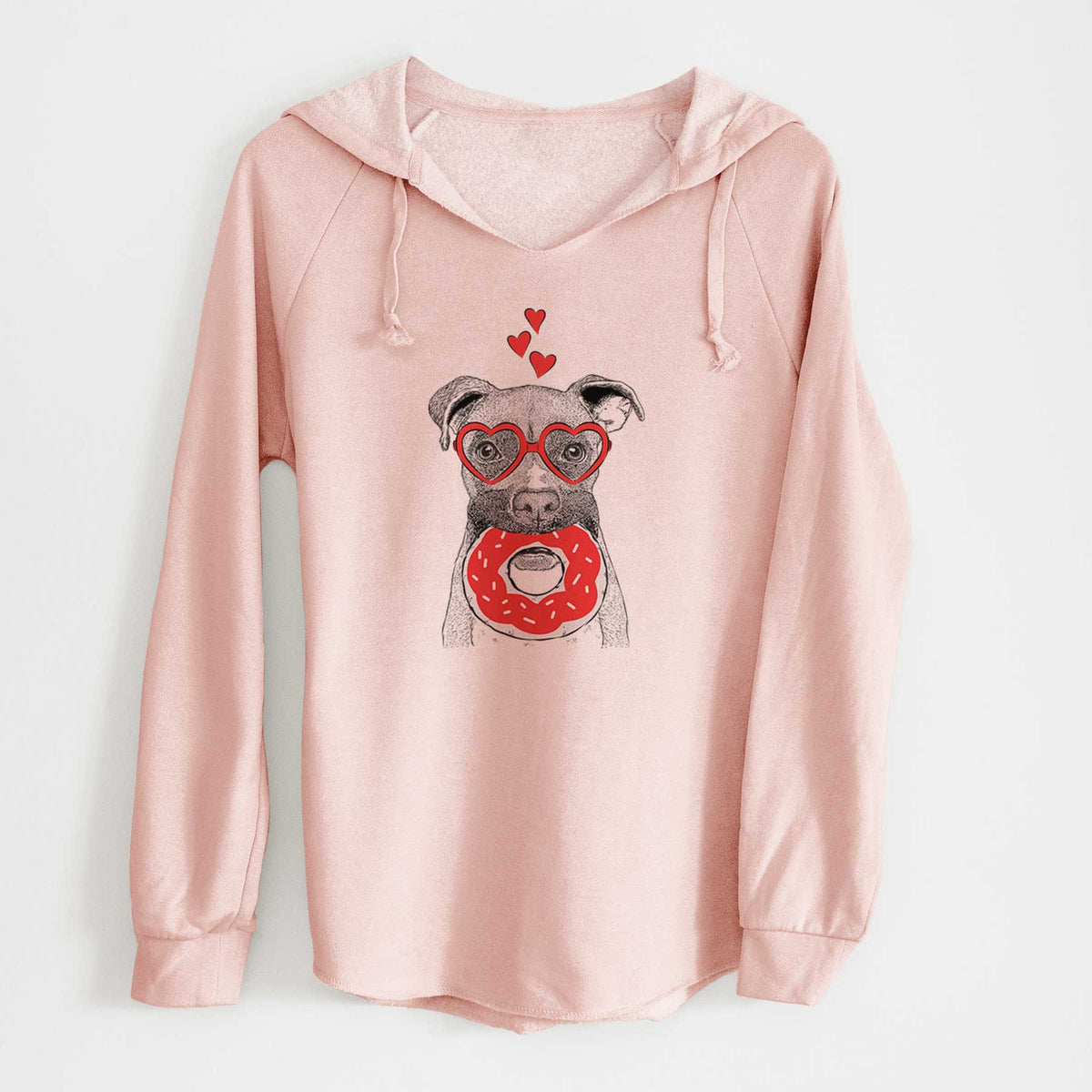 Valentine Bo the Boxer - Cali Wave Hooded Sweatshirt