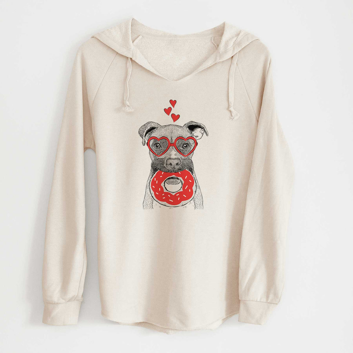 Valentine Bo the Boxer - Cali Wave Hooded Sweatshirt