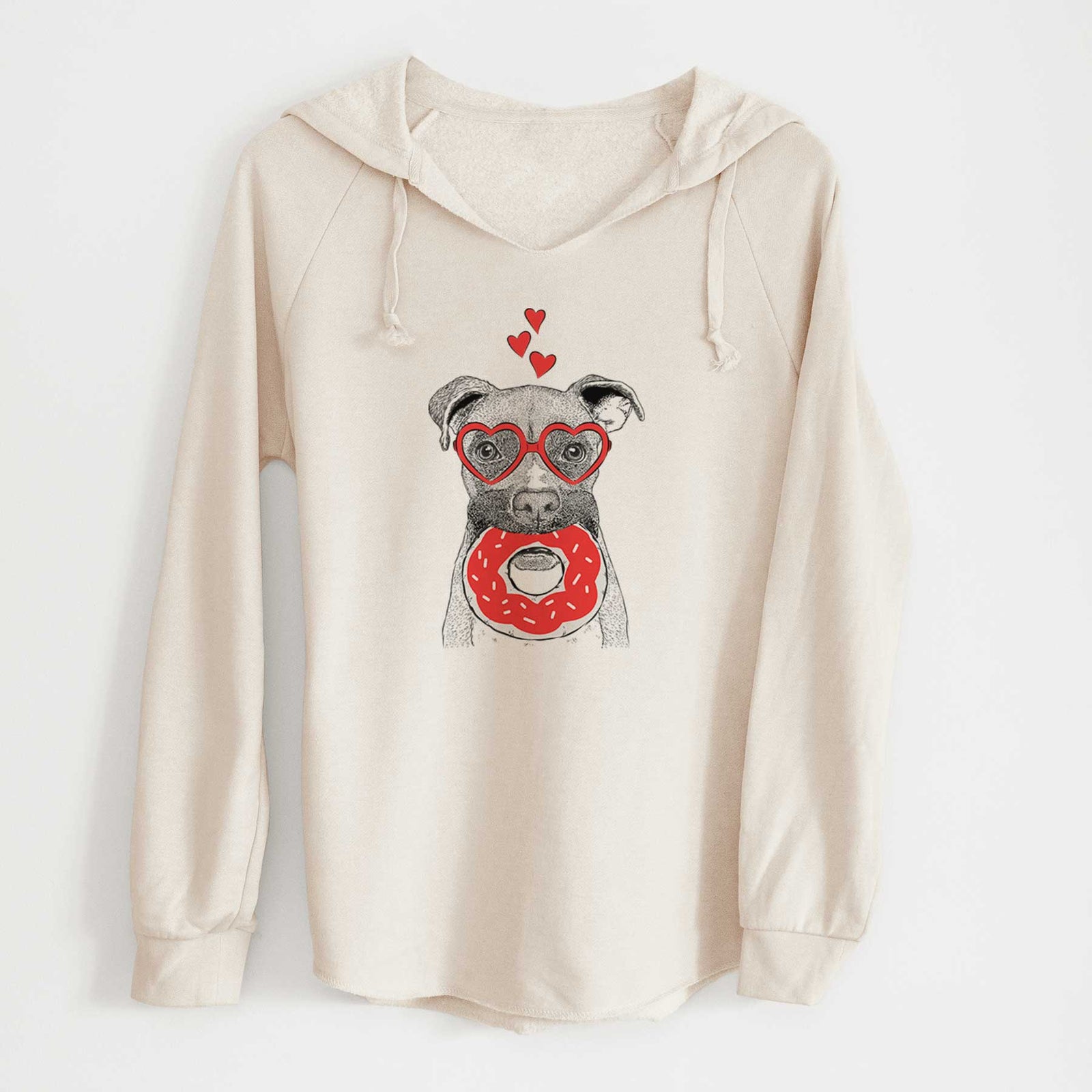 Valentine Bo the Boxer - Cali Wave Hooded Sweatshirt
