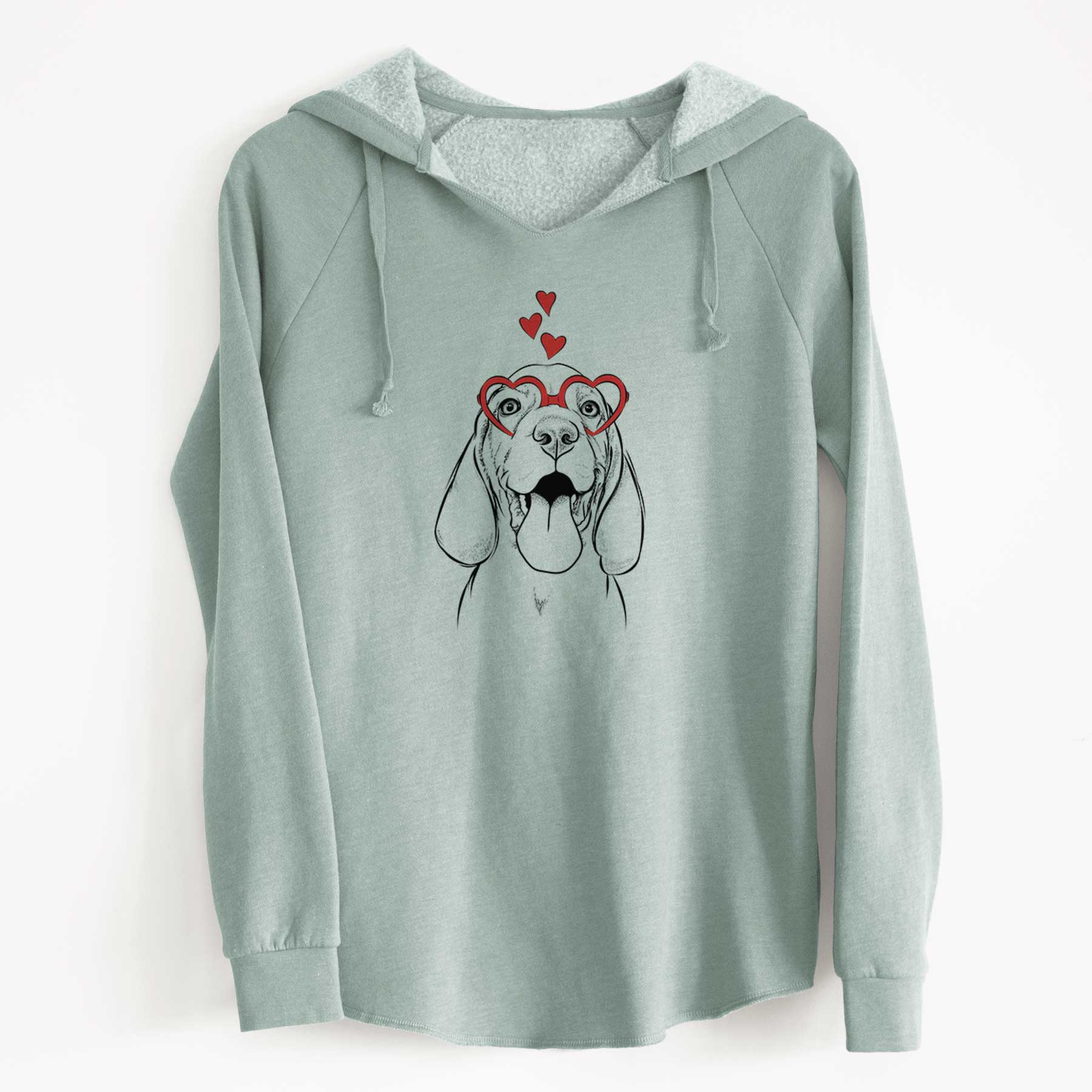 Valentine Bodi the Vizsla - Cali Wave Hooded Sweatshirt