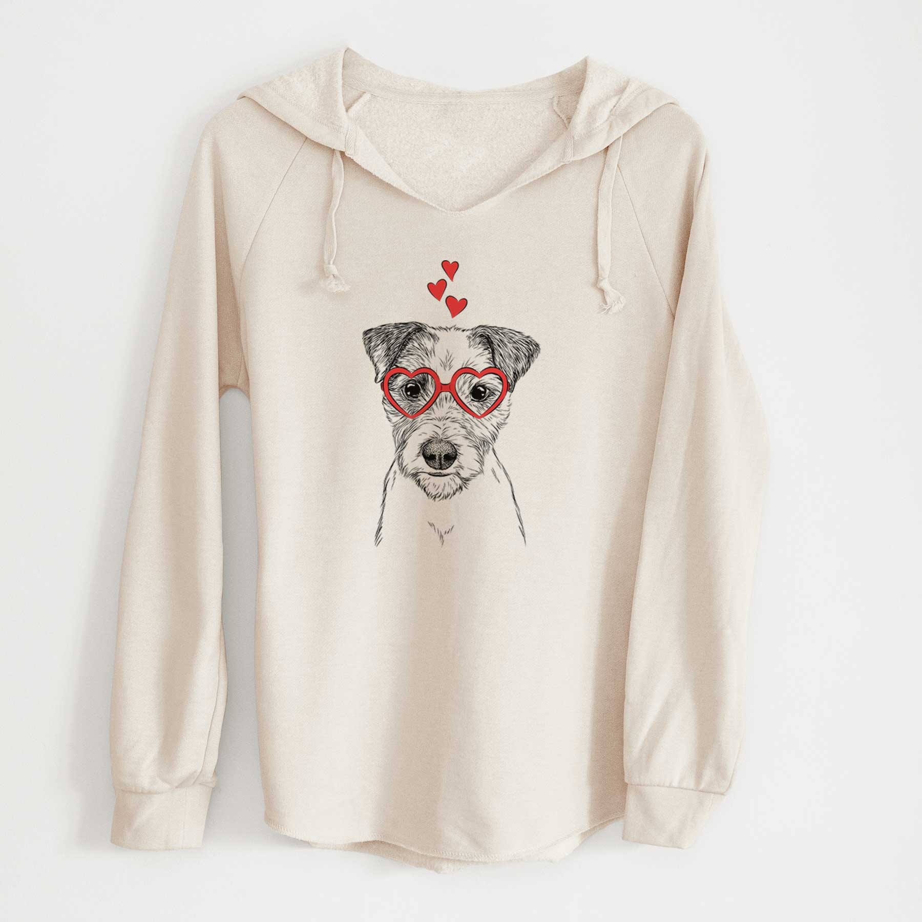 Valentine Bogart the Parson Russell Terrier - Cali Wave Hooded Sweatshirt