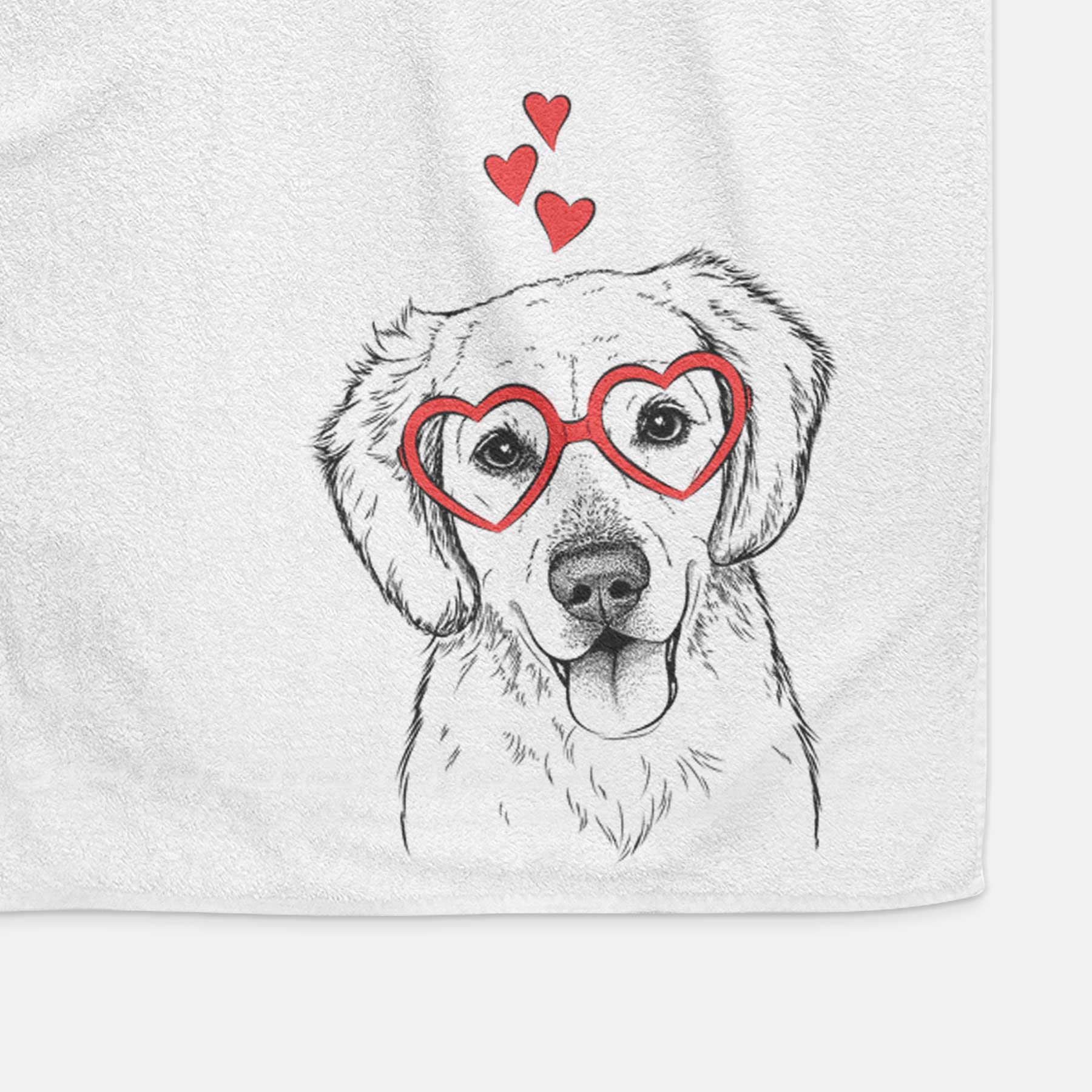 Bojo the Golden Retriever Decorative Hand Towel