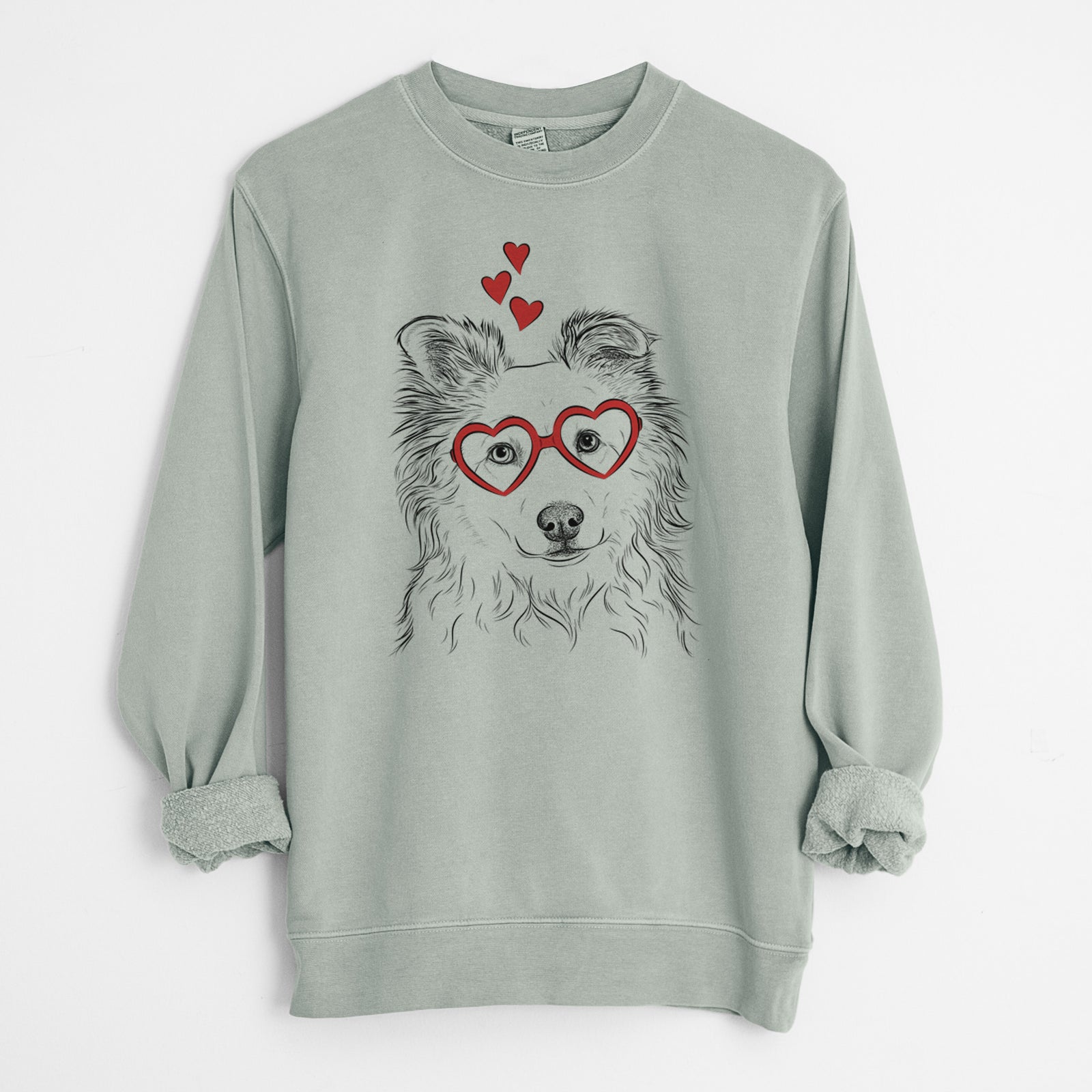 Valentine Bonsai the Mixed Breed - Unisex Pigment Dyed Crew Sweatshirt