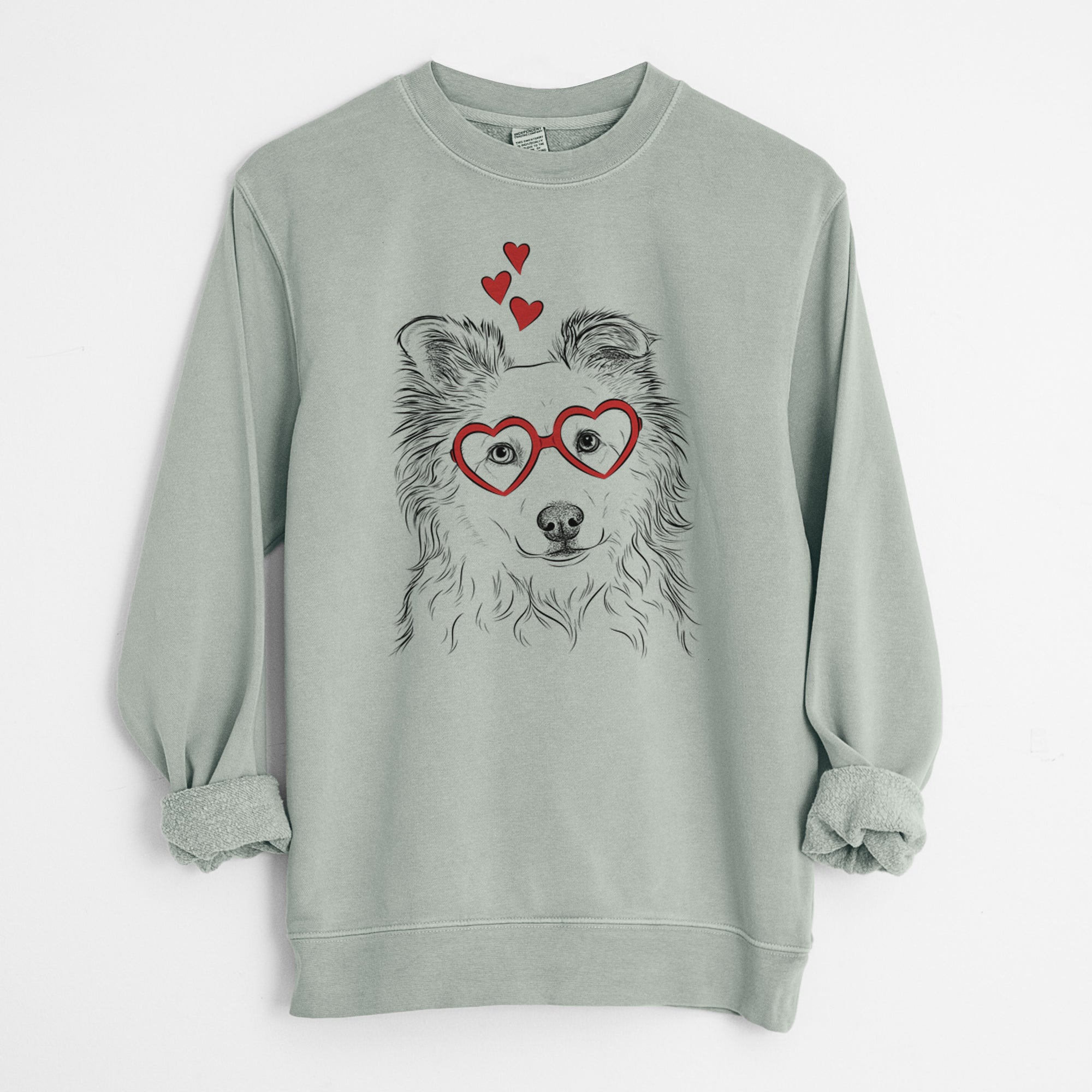 Valentine Bonsai the Mixed Breed - Unisex Pigment Dyed Crew Sweatshirt