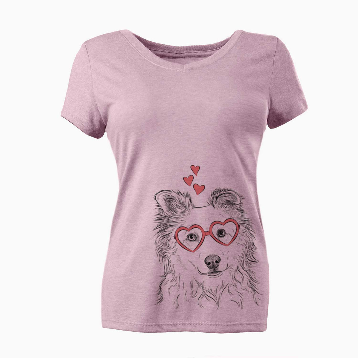 Valentine Bonsai the Mixed Breed - Women's V-neck Shirt