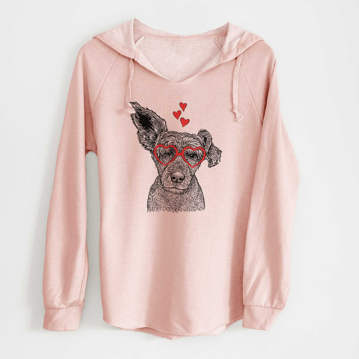 Valentine Boodles the Schnauzer Mix - Cali Wave Hooded Sweatshirt