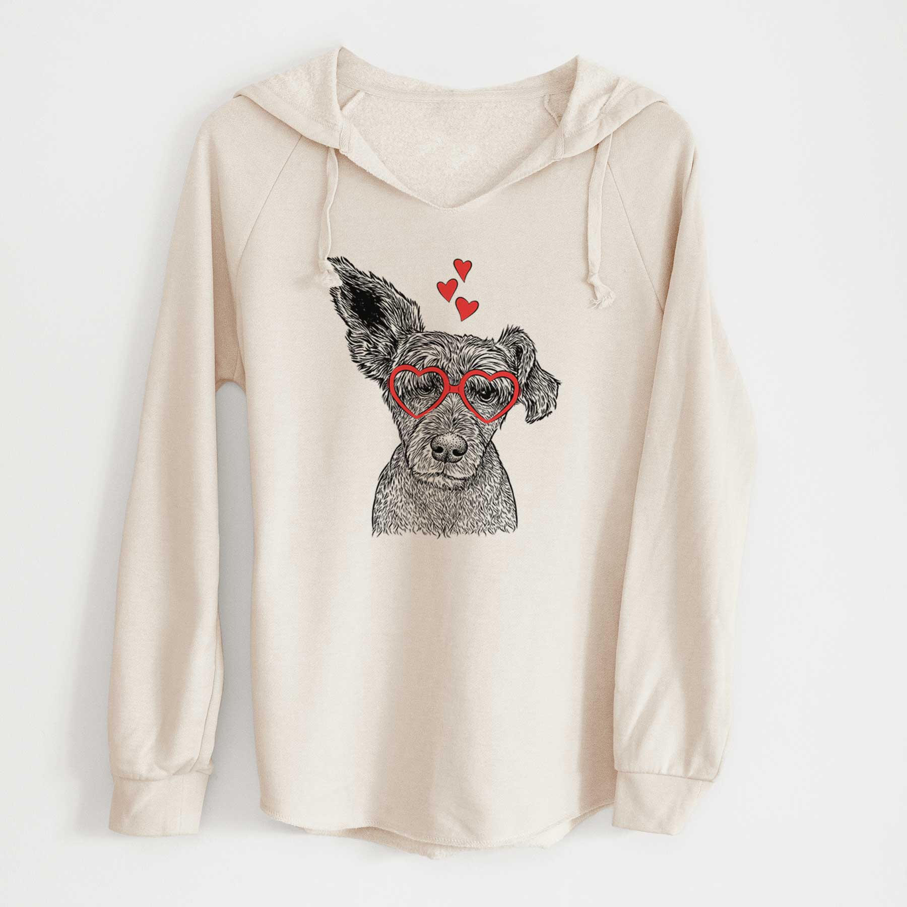 Valentine Boodles the Schnauzer Mix - Cali Wave Hooded Sweatshirt