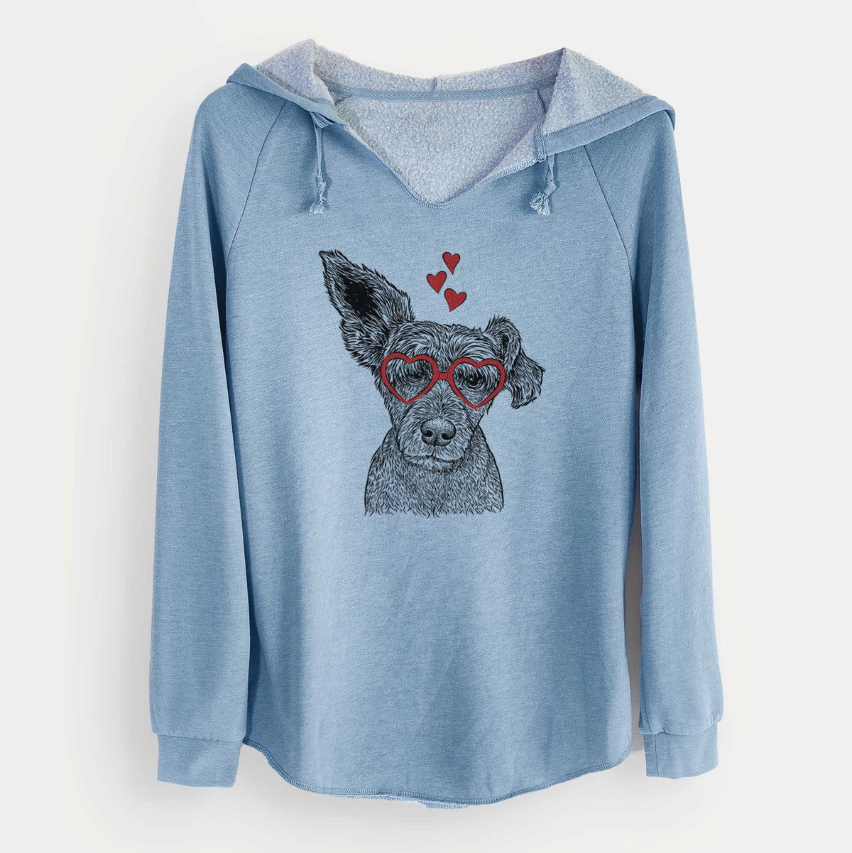 Valentine Boodles the Schnauzer Mix - Cali Wave Hooded Sweatshirt