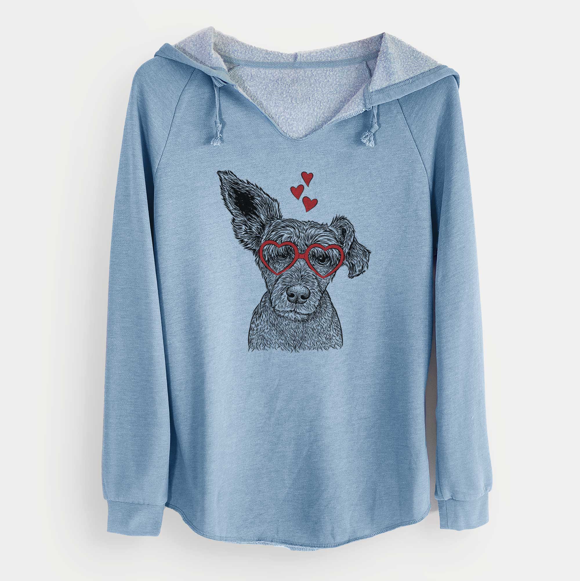 Valentine Boodles the Schnauzer Mix - Cali Wave Hooded Sweatshirt