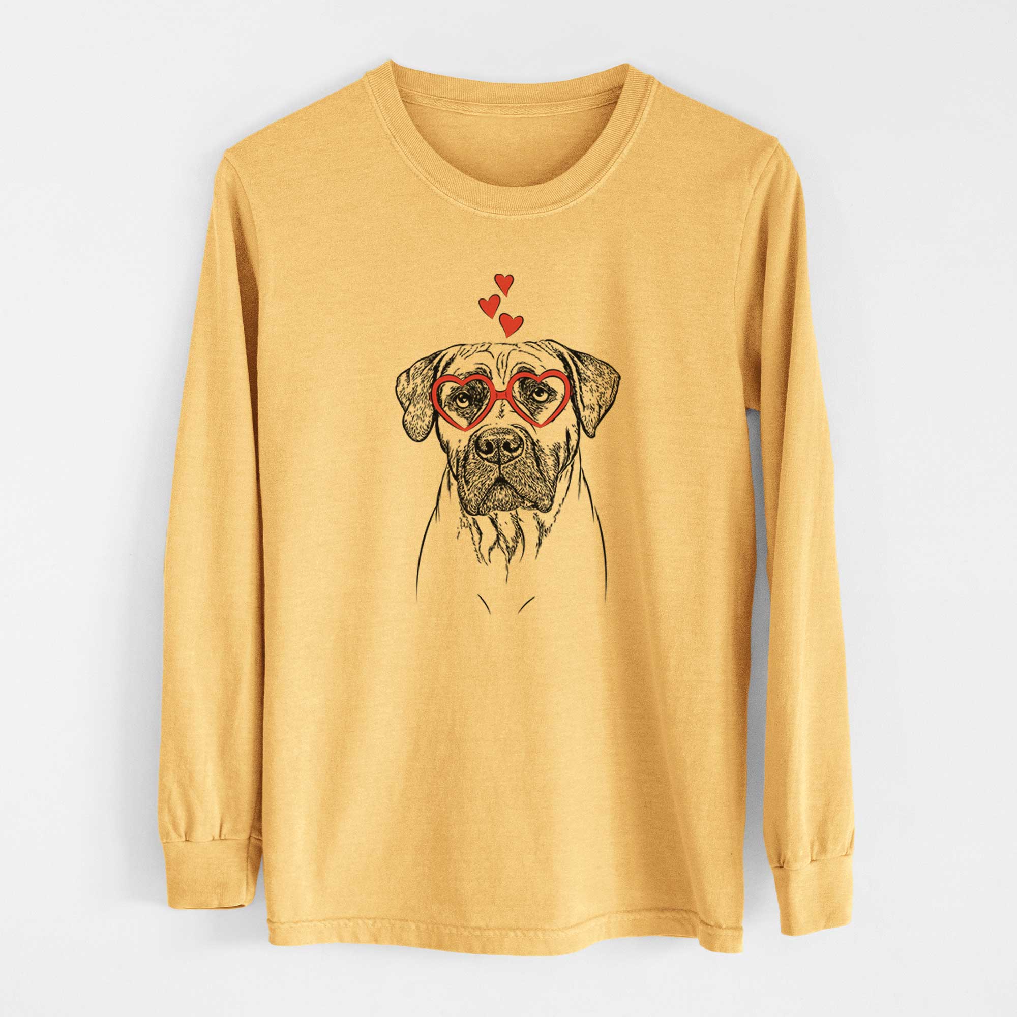 Valentine Boris the Boerboel - Heavyweight 100% Cotton Long Sleeve