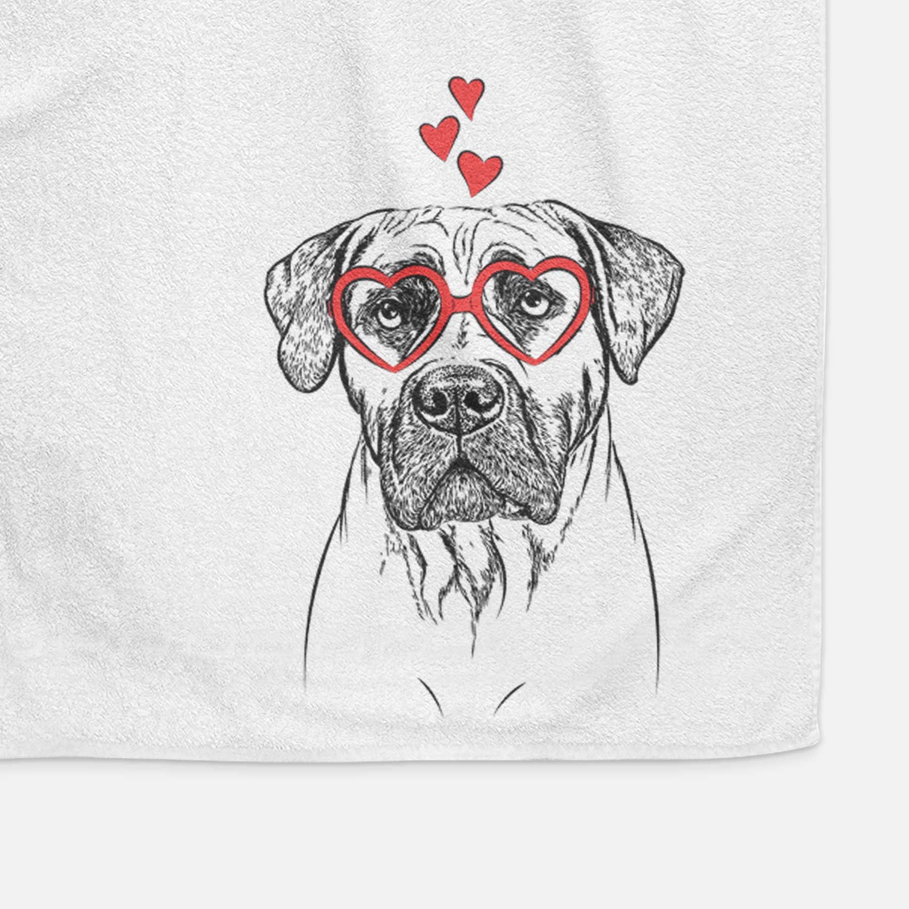 Boris the Boerboel Decorative Hand Towel