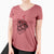 Valentine Boss the Chihuahua - Women's V-neck Shirt