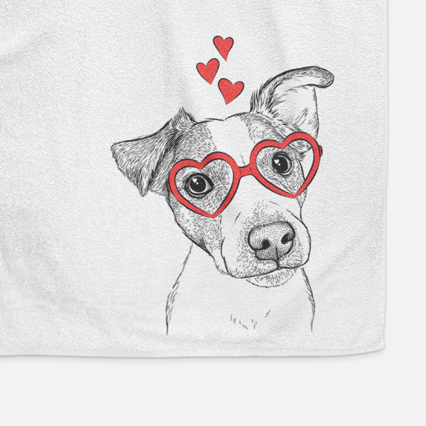 Bosse the Jack Russell Terrier Decorative Hand Towel