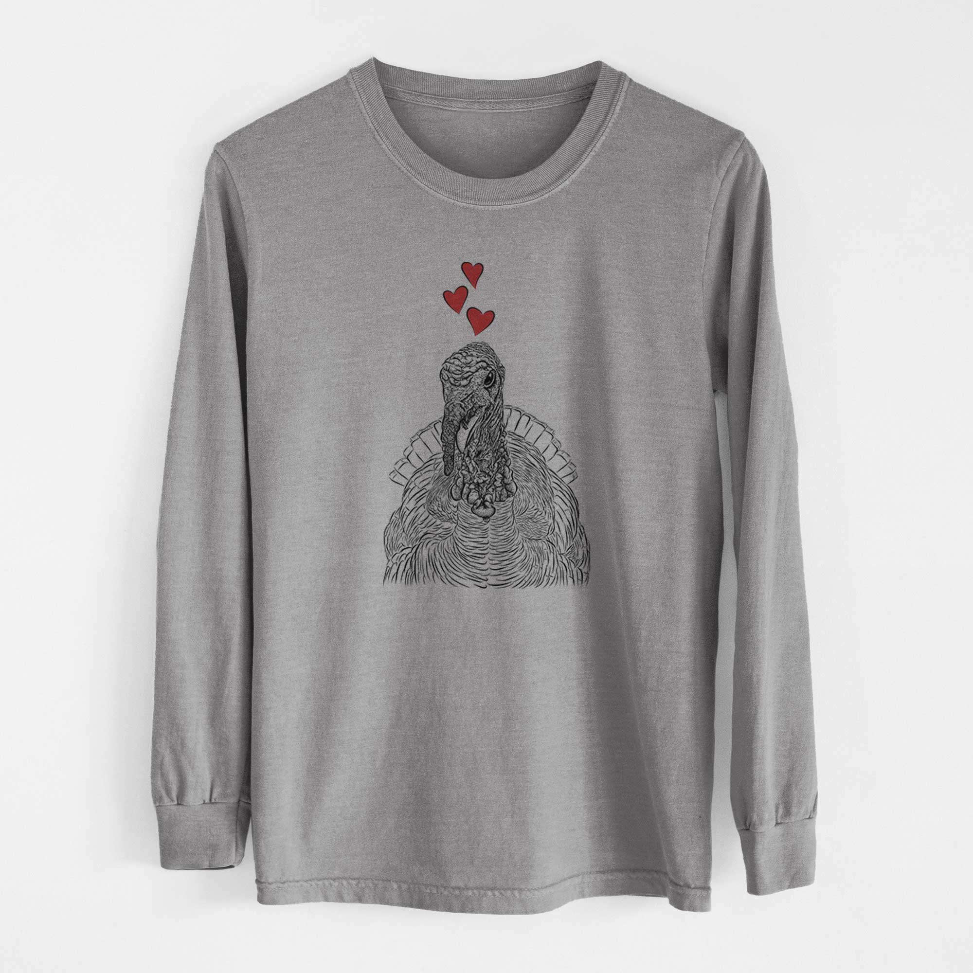 Valentine Brady the Turkey - Heavyweight 100% Cotton Long Sleeve