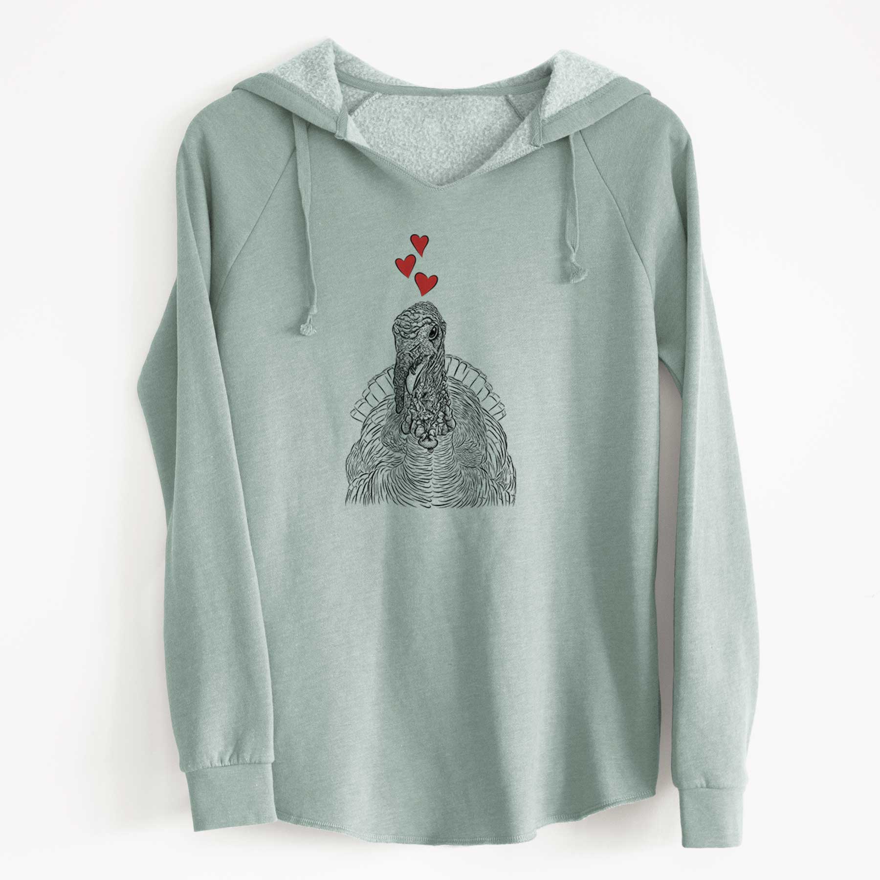 Valentine Brady the Turkey - Cali Wave Hooded Sweatshirt