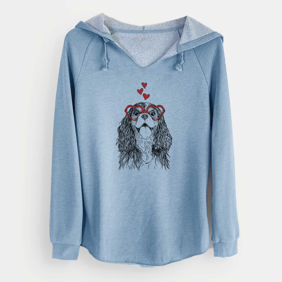 Valentine Brandy the Cavalier King Charles Spaniel - Cali Wave Hooded Sweatshirt