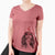 Valentine Brandy the Cavalier King Charles Spaniel - Women's V-neck Shirt