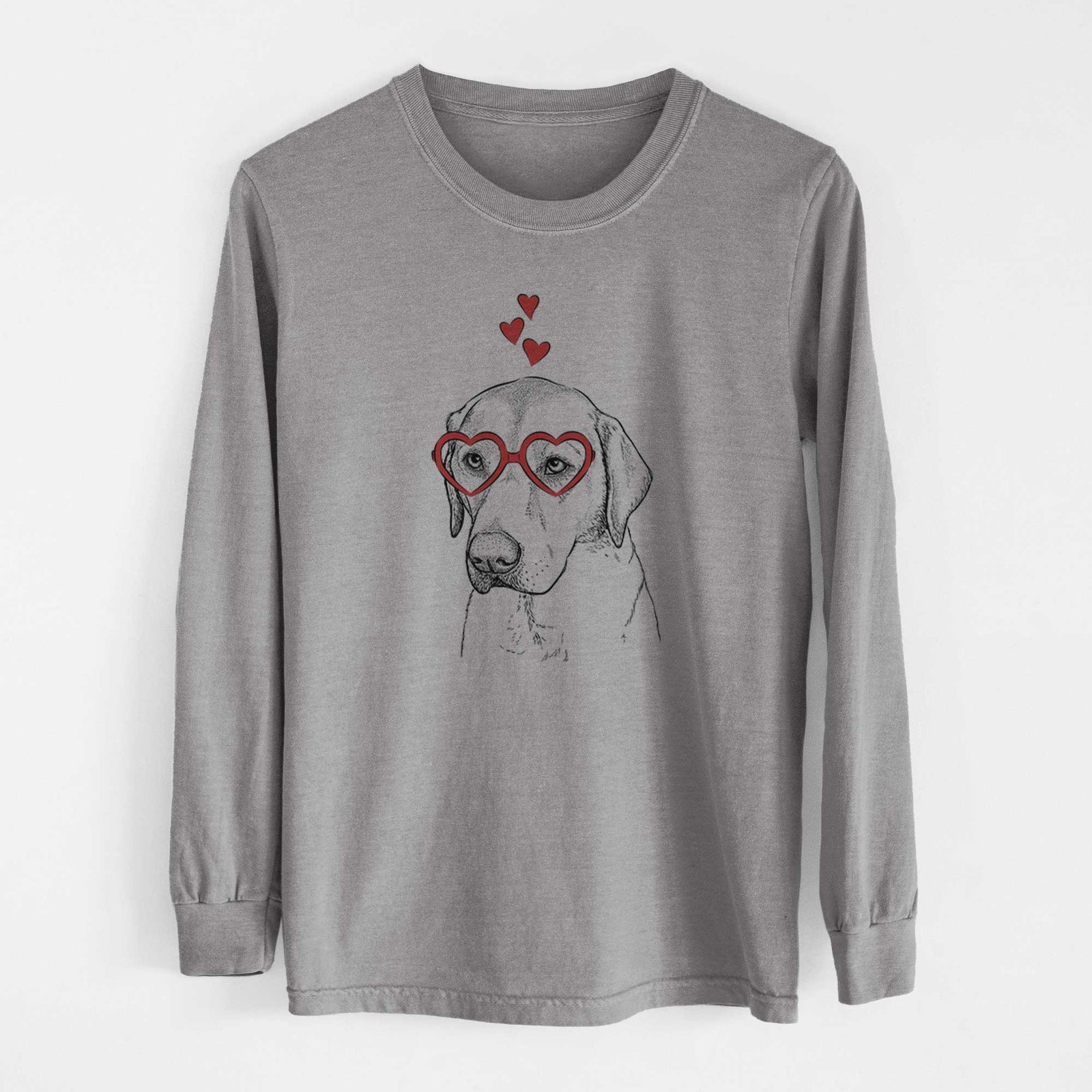 Valentine Braxton the Yellow Lab - Heavyweight 100% Cotton Long Sleeve