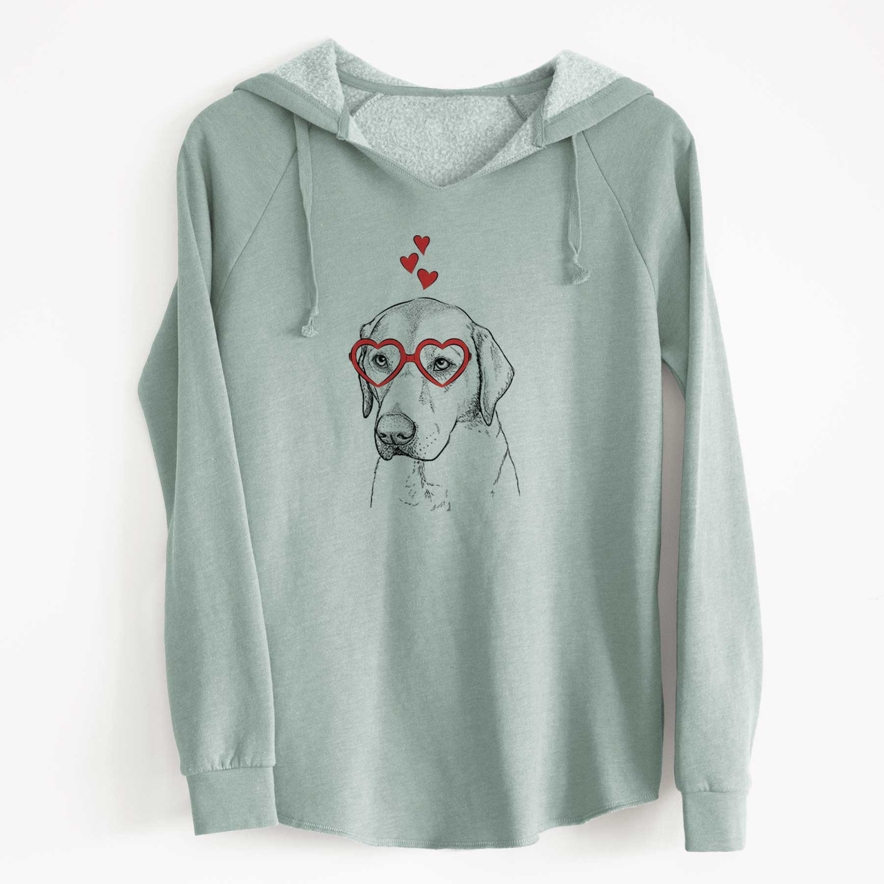 Valentine Braxton the Yellow Lab - Cali Wave Hooded Sweatshirt