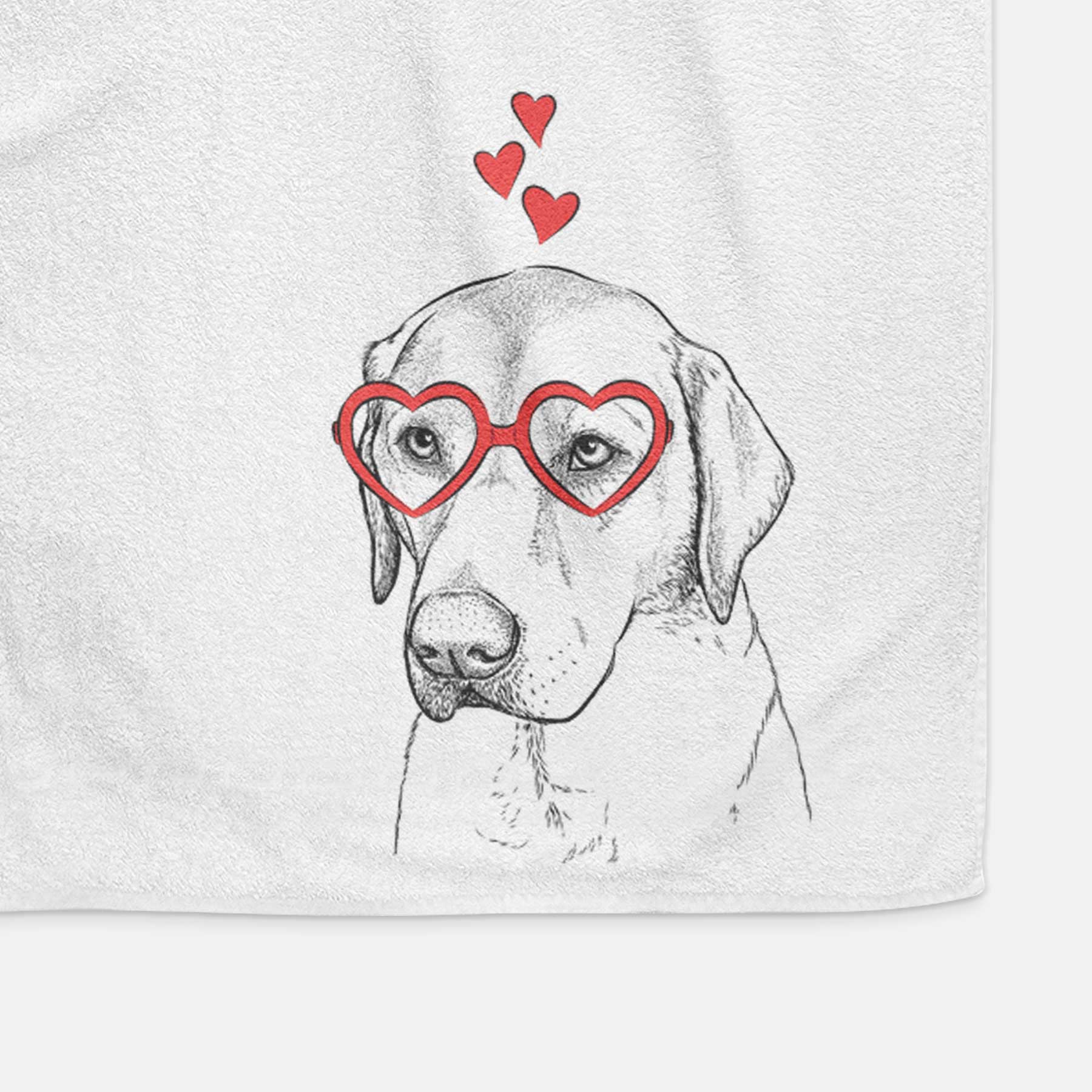 Braxton the Yellow Lab Decorative Hand Towel