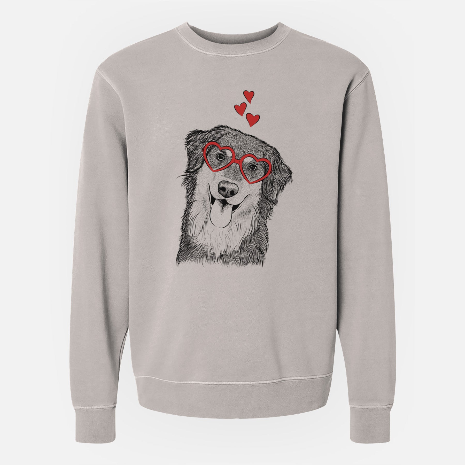 Valentine Brodie the Golden Aussie - Unisex Pigment Dyed Crew Sweatshirt