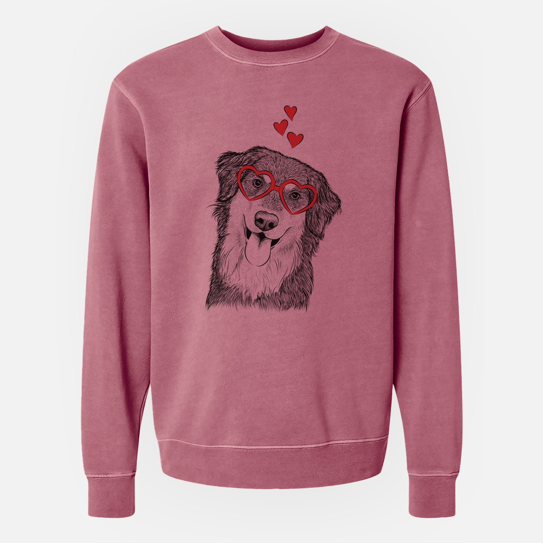 Valentine Brodie the Golden Aussie - Unisex Pigment Dyed Crew Sweatshirt