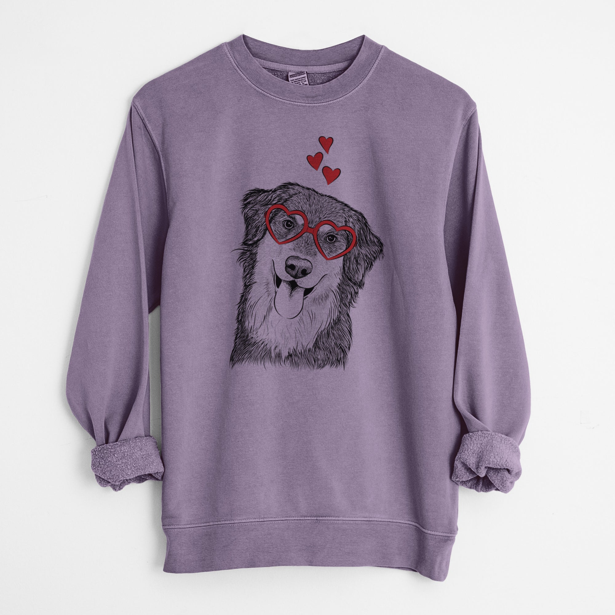 Valentine Brodie the Golden Aussie - Unisex Pigment Dyed Crew Sweatshirt