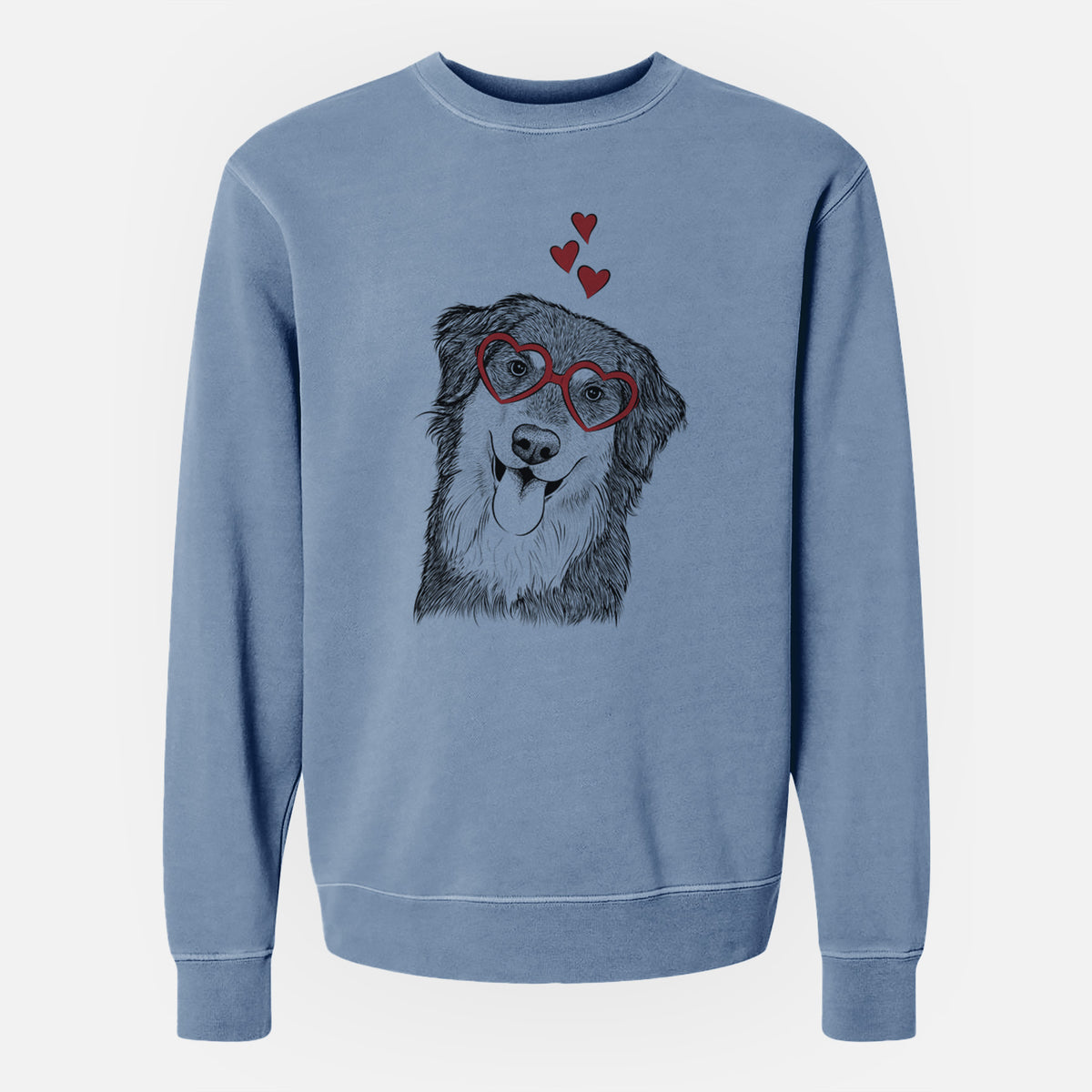 Valentine Brodie the Golden Aussie - Unisex Pigment Dyed Crew Sweatshirt