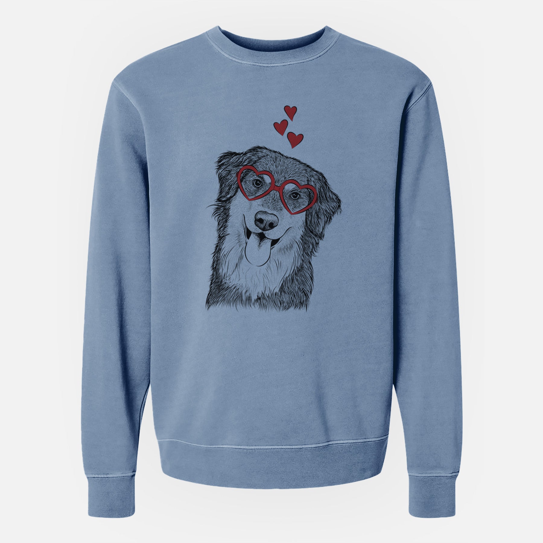 Valentine Brodie the Golden Aussie - Unisex Pigment Dyed Crew Sweatshirt